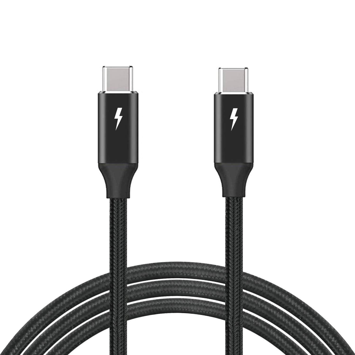 TREBLEET 6.6ft (2m) USB4 Cable Compatible with Thunderbolt 3 Cable, 100W 20Gbps USB4 Cable,Compatible with Thunderbolt 3 (USB C) Hub, Adapter, Devices, 20V/5A