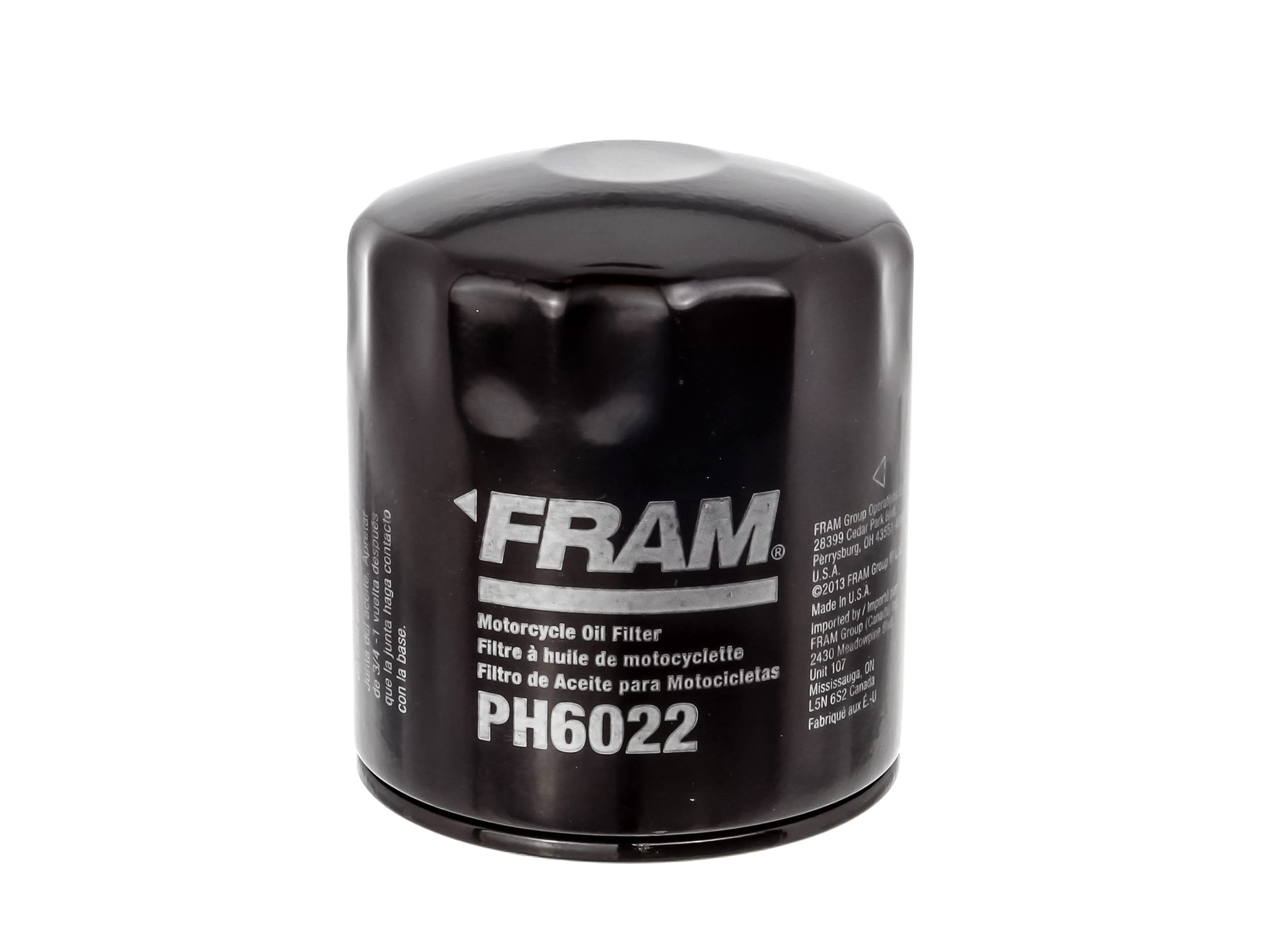 FRAM Extra Guard PH6022 Replacement Oil Filter, Fits Select Harley Davidson Motorcycles