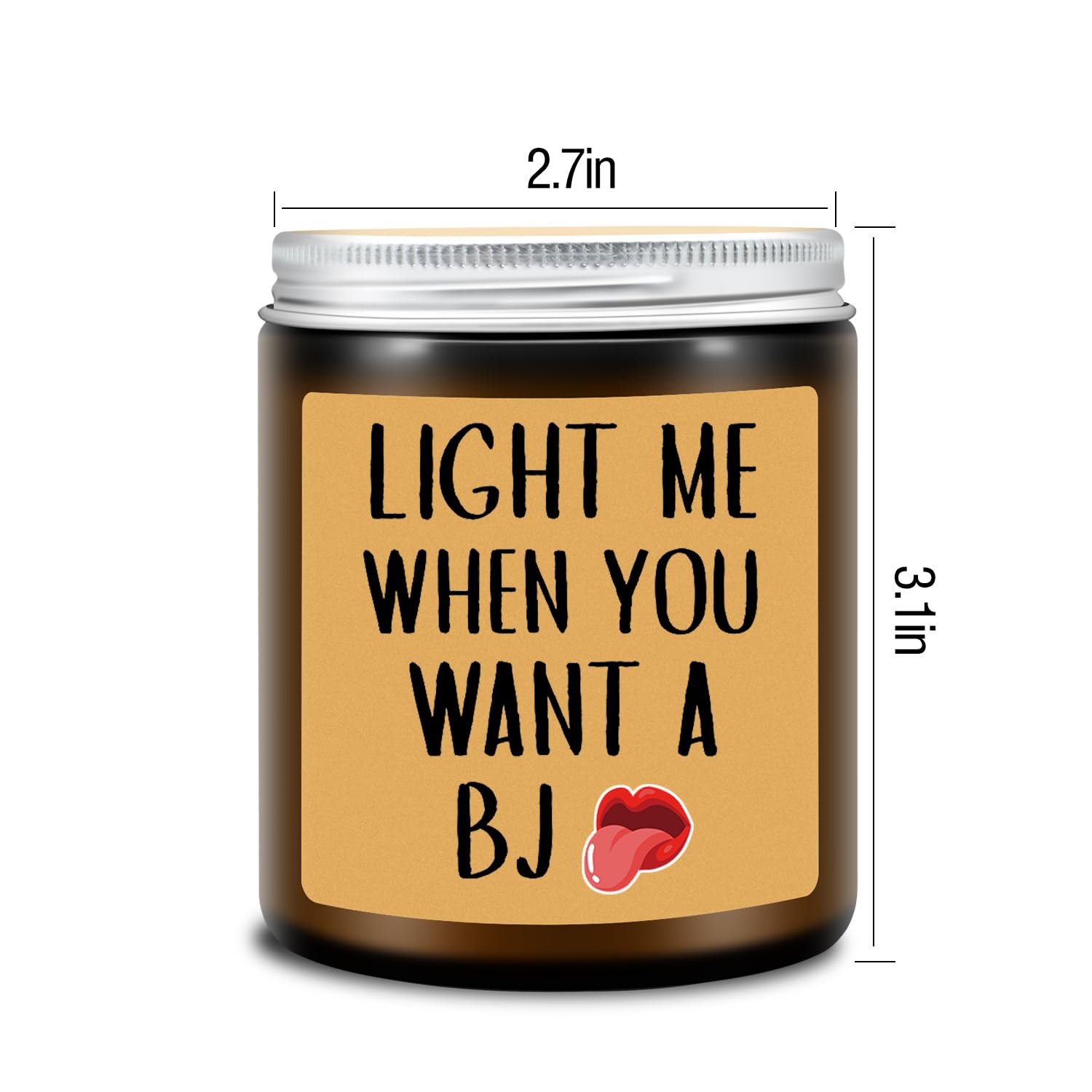 Birthday Gifts for Men -Light Me When You Want A BJ Candle -Funny Gifts for Men,Fathers Day, Gifts for Husband Boyfriend from Wife Girlfriend,Anniversary,Valentines Day Gifts for Him,Fiance,Mens Gifts