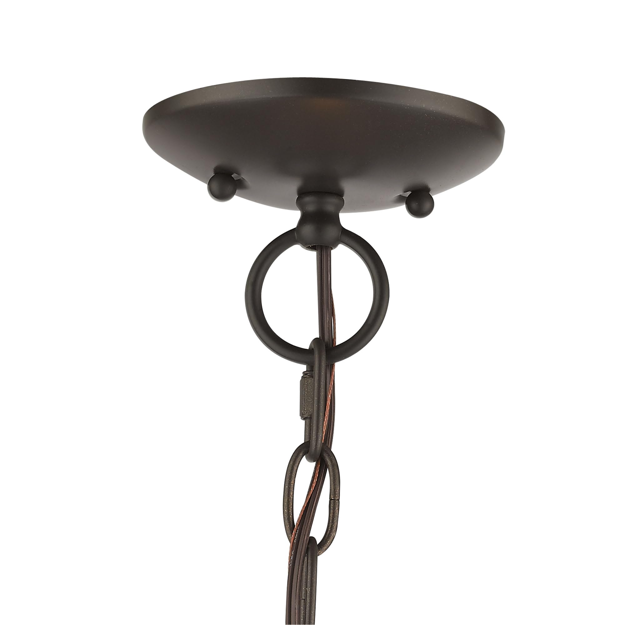 Livex Lighting 40923-07 Prism 3 Light BZ Mini Chandelier/Ceiling Mount, 14" x 14" x 16", Bronze