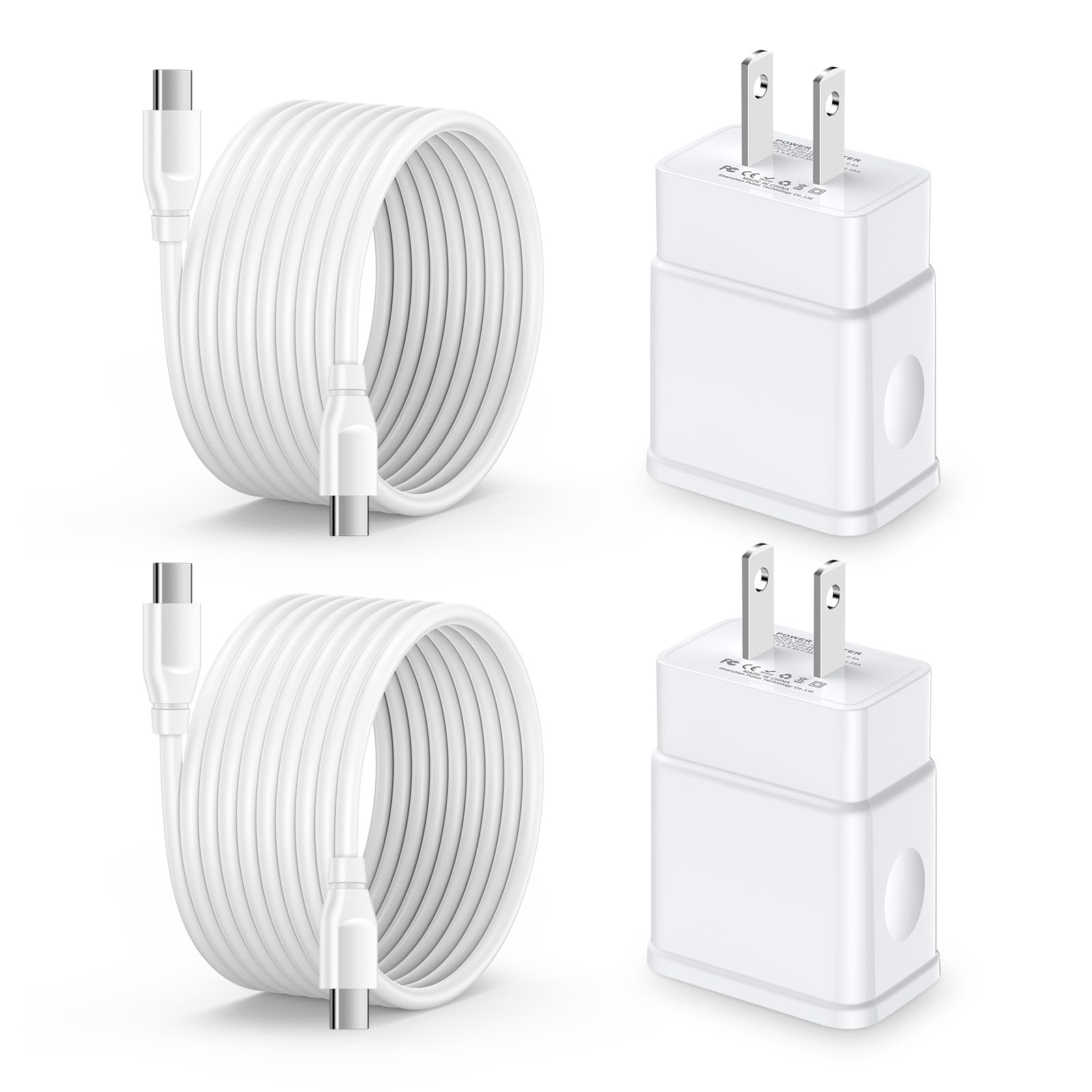 iPhone 15 Pro Max Charger Cord USB C Car Cable C to USB C Cable 10FT Type C Charger Fast Charging for iPhone 15 Plus, 25W Charger Block for Samsung Galaxy S23FE A25 A15 S23 S22 Ultra A53 A14 A13 A03S