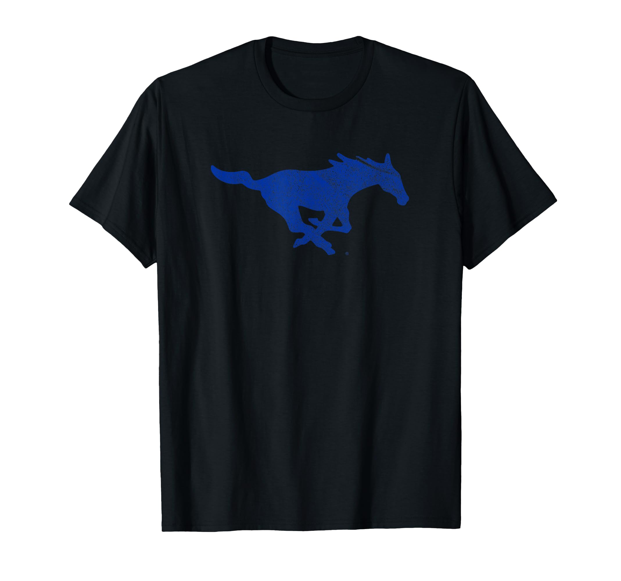 Southern Methodist SMU Mustangs Distressed Primary Logo T-Shirt