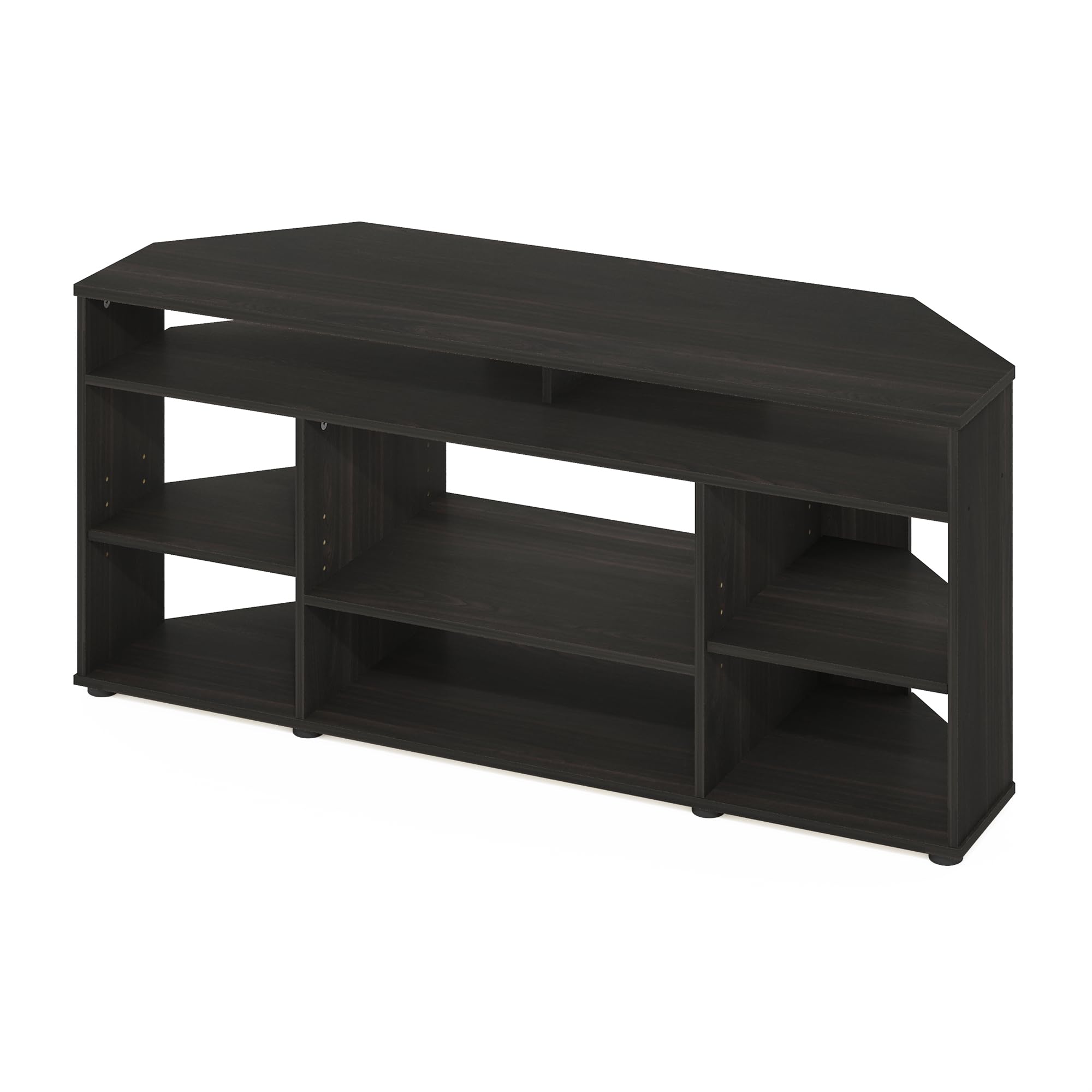 Furinno Jensen Corner TV Stand TV up to 55 Inches, Espresso