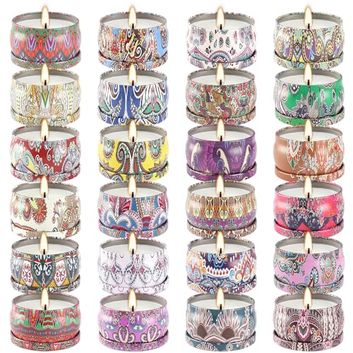 Scented Candles Gifts Set of 36, 2.5 oz Soy Wax Aromatherapy Travel Tin Jar Candles for Family,Colleagues,Friends, Teachers,Thank You Gifts