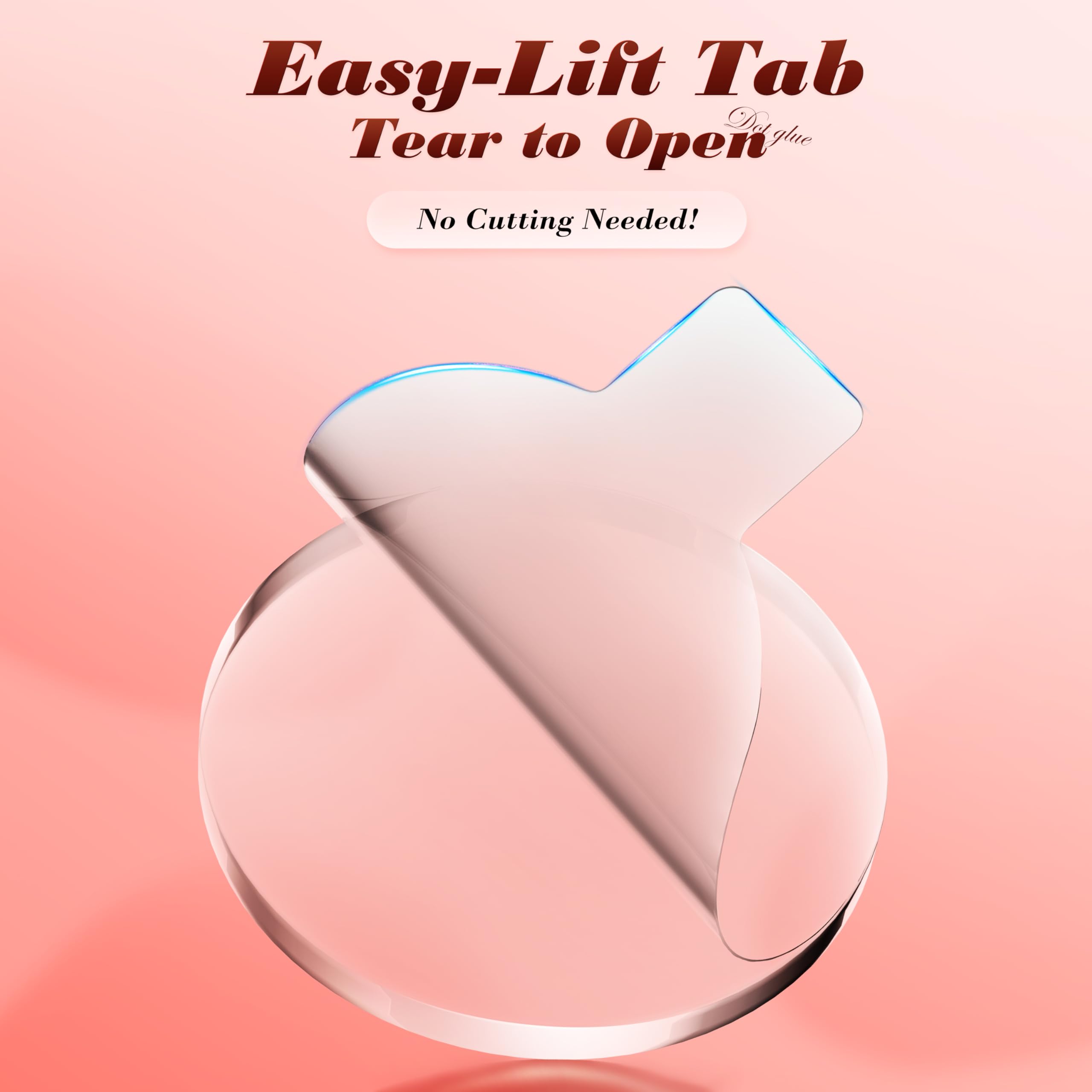 PHIXBEAR 0.8in Clear Poster Putty with Pull Tabs, Removable No Damage Double Sided Adhesive Dots, Waterproof Heat Resistant Mounting Putty Sticky Tack (140)