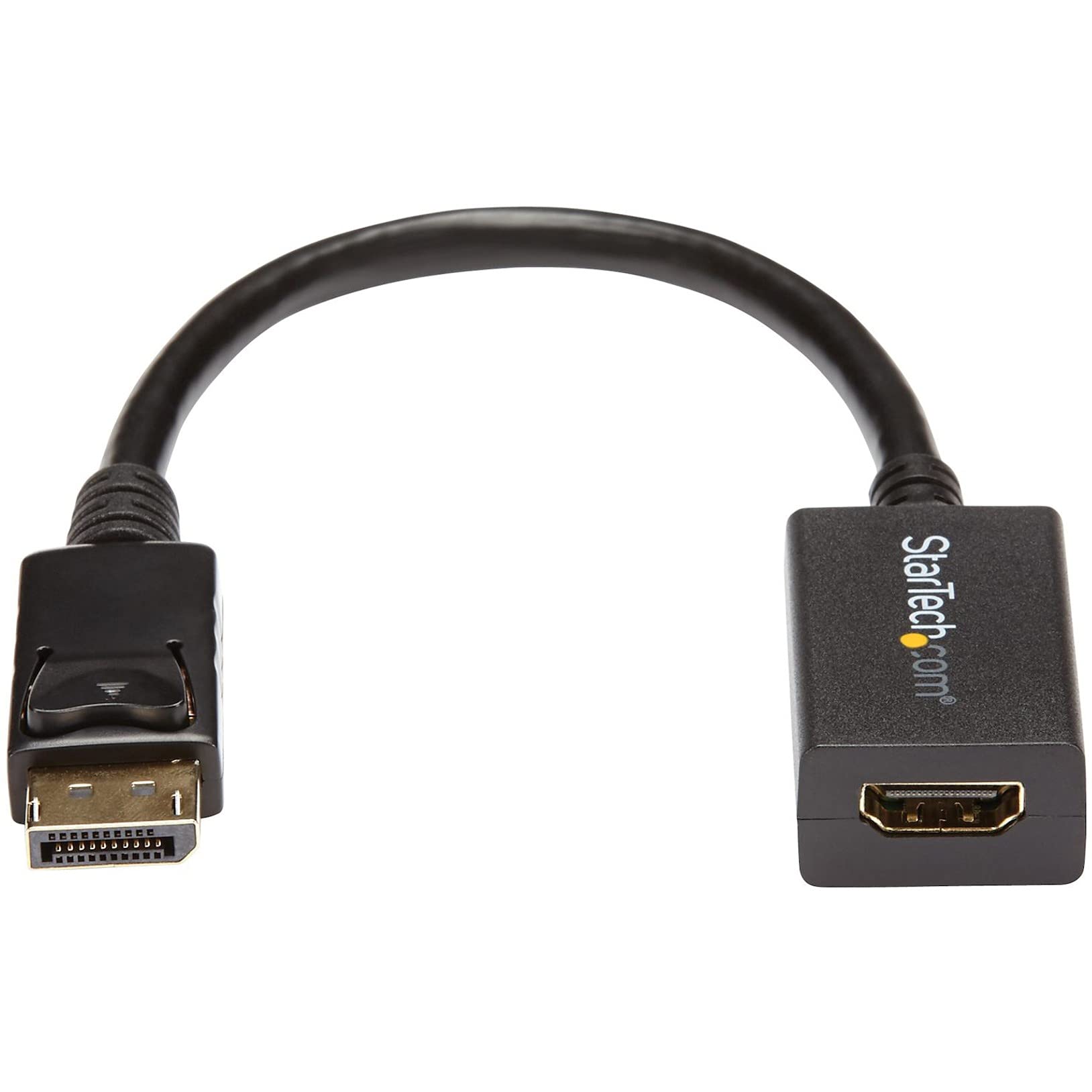 StarTech.com DisplayPort to HDMI Adapter - DP 1.2 to HDMI Video Converter 1080p - DP to HDMI Monitor/TV/Display Cable Adapter Dongle - Passive DP to HDMI Adapter - Latching DP Connector (DP2HDMI2)