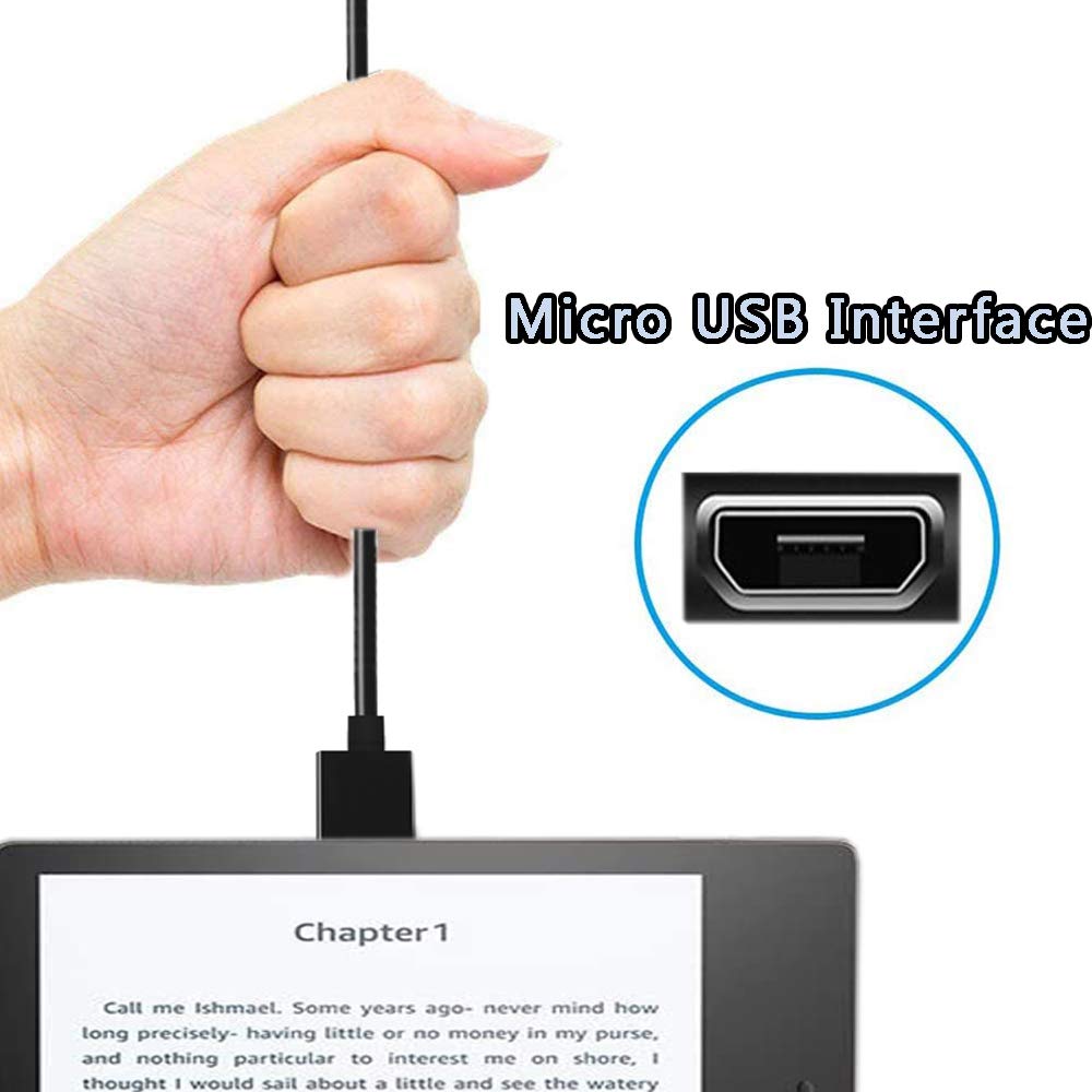 10W Power Adapter Fast Charger 6.5Ft Cable for Charging Paperwhite 7 8 9 10 11,Oasis,Voyage,E-Reader,DX,Keyboard,Touch(2nd-11th Gen),Fire HD,HDX Tablet,Also Compatible with Samsung Tablets