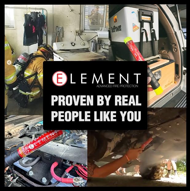 Element E50 Fire Extinguisher Stick 40050, 50 second discharge NO MAINTENANCE