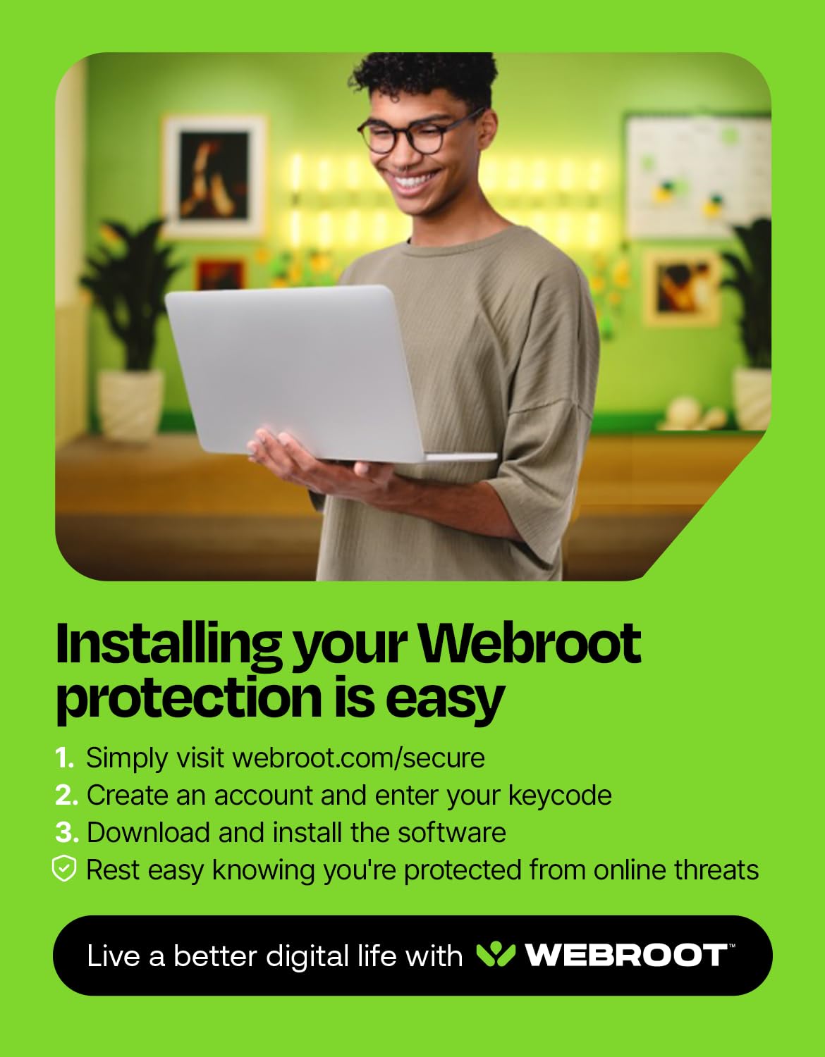 Webroot Internet Security Complete | Antivirus Software 2025 | 5 Device | 1 Year Download for PC/Mac/Chromebook/Android/IOS + Password Manager, Performance Optimizer and Cloud Backup