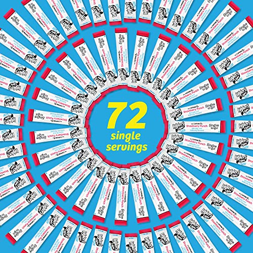 Wyler's Light Singles to Go Caffeinated Drink Mix - Totally Tropical Powder Sticks -72 Total Servings (Pack of 12)