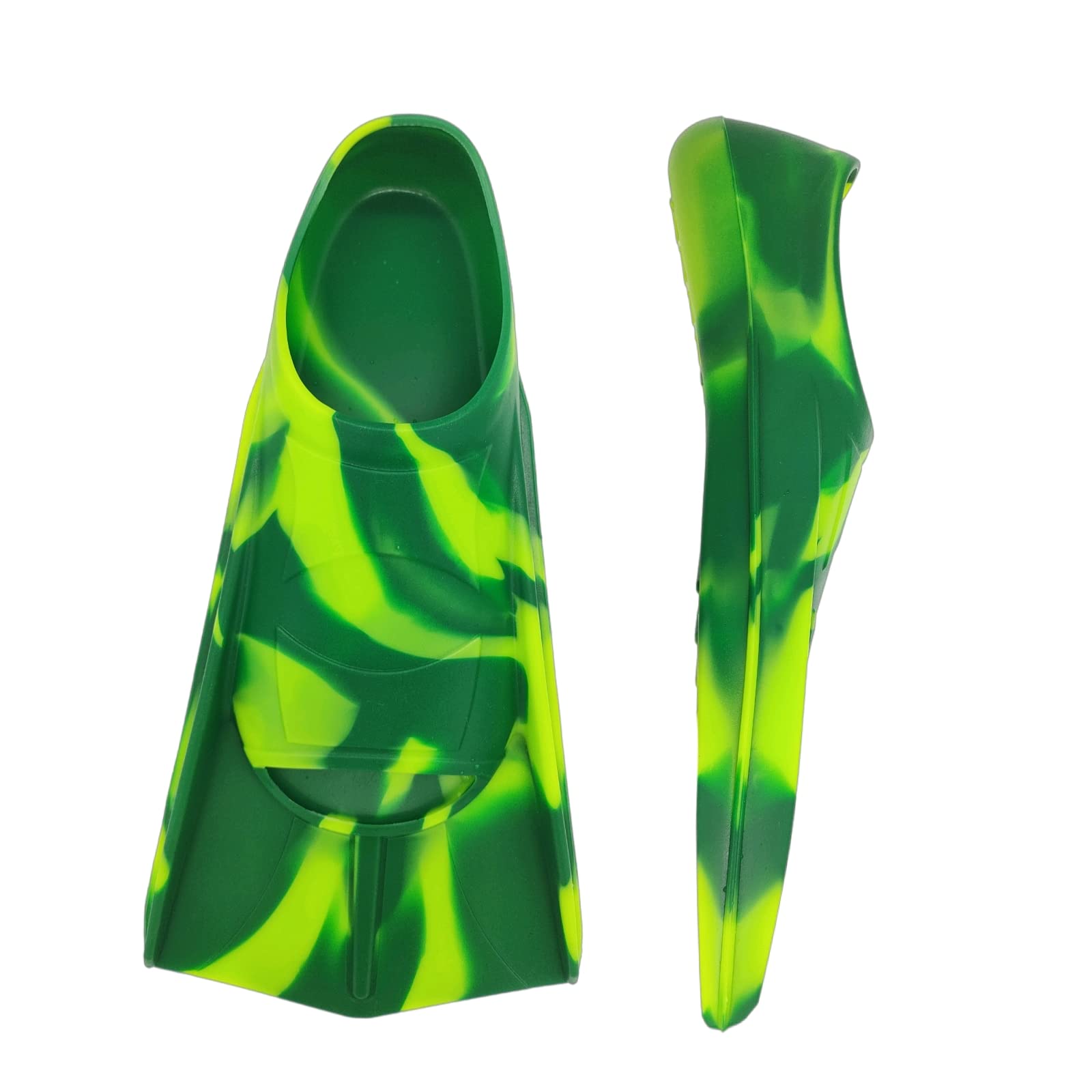 Gugmoy Kids Swim Fins,Comfortable Silicone Flippers for Swimming and Diving,Size Suitable Beginners Kids Girls Boys Adults (Small, DreamForest)