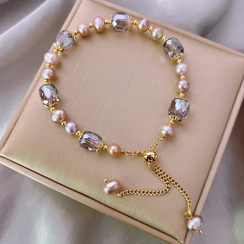 saved for later items,Pearl Bracelets for Women,Freshwater Pearls Crystal Bracelet Boho Bracelets Flash Of The Day Bead Bracelet Gifts Bracelet sales today clearance