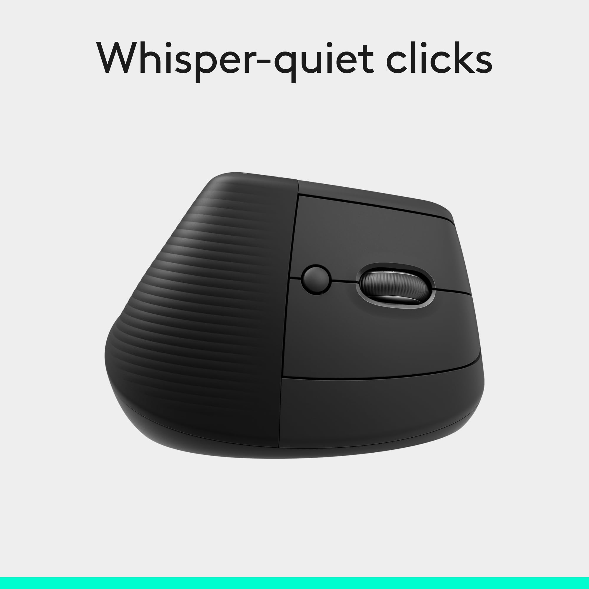 Logitech Lift Vertical Ergonomic Mouse, Wireless, Bluetooth or Logi Bolt USB Receiver, Quiet clicks, 6 Buttons, Compatible with Windows/macOS/iPadOS, Laptop, PC - Graphite