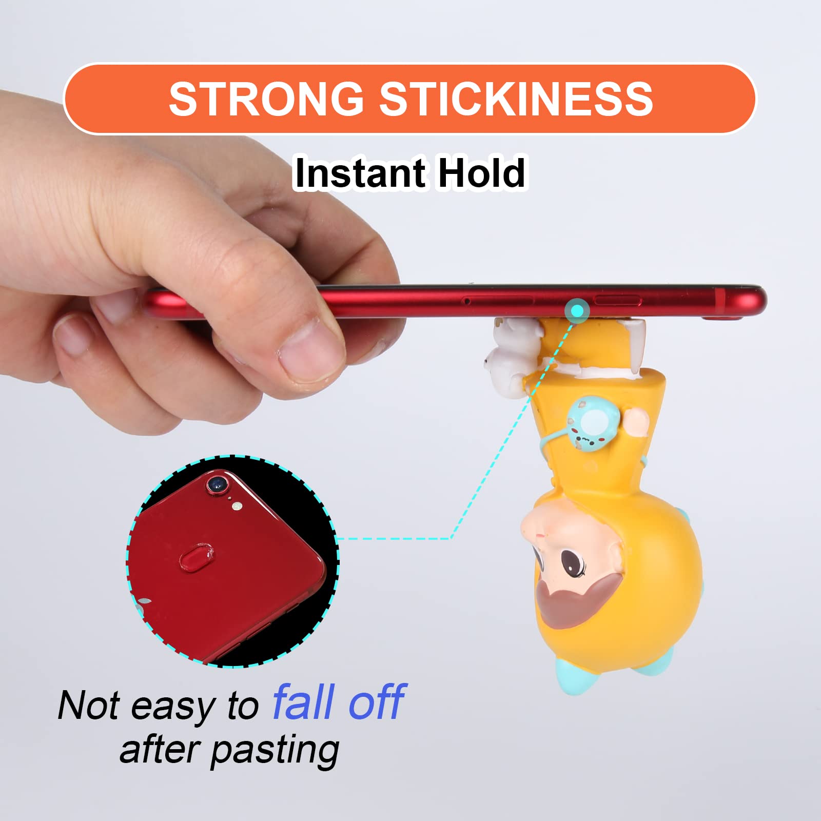 PHIXBEAR 480 Pcs Mounting Putty, Sticky Tack for Wall Hanging Things, Clear Tacky Wall Putty fits Pictures Poster, Removable Non Marking Adhesive Dots 0.31" X 0.51"