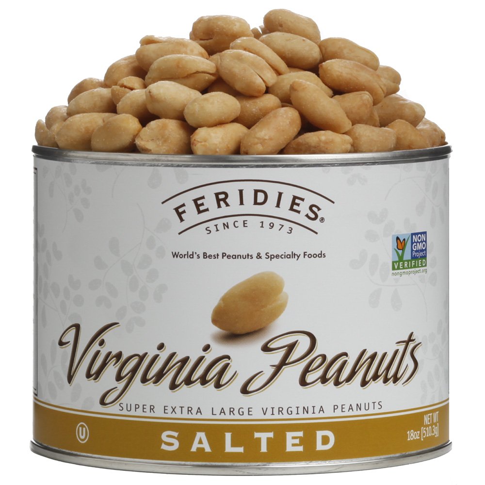 4 Pack-18oz Can Salted Virginia Peanuts