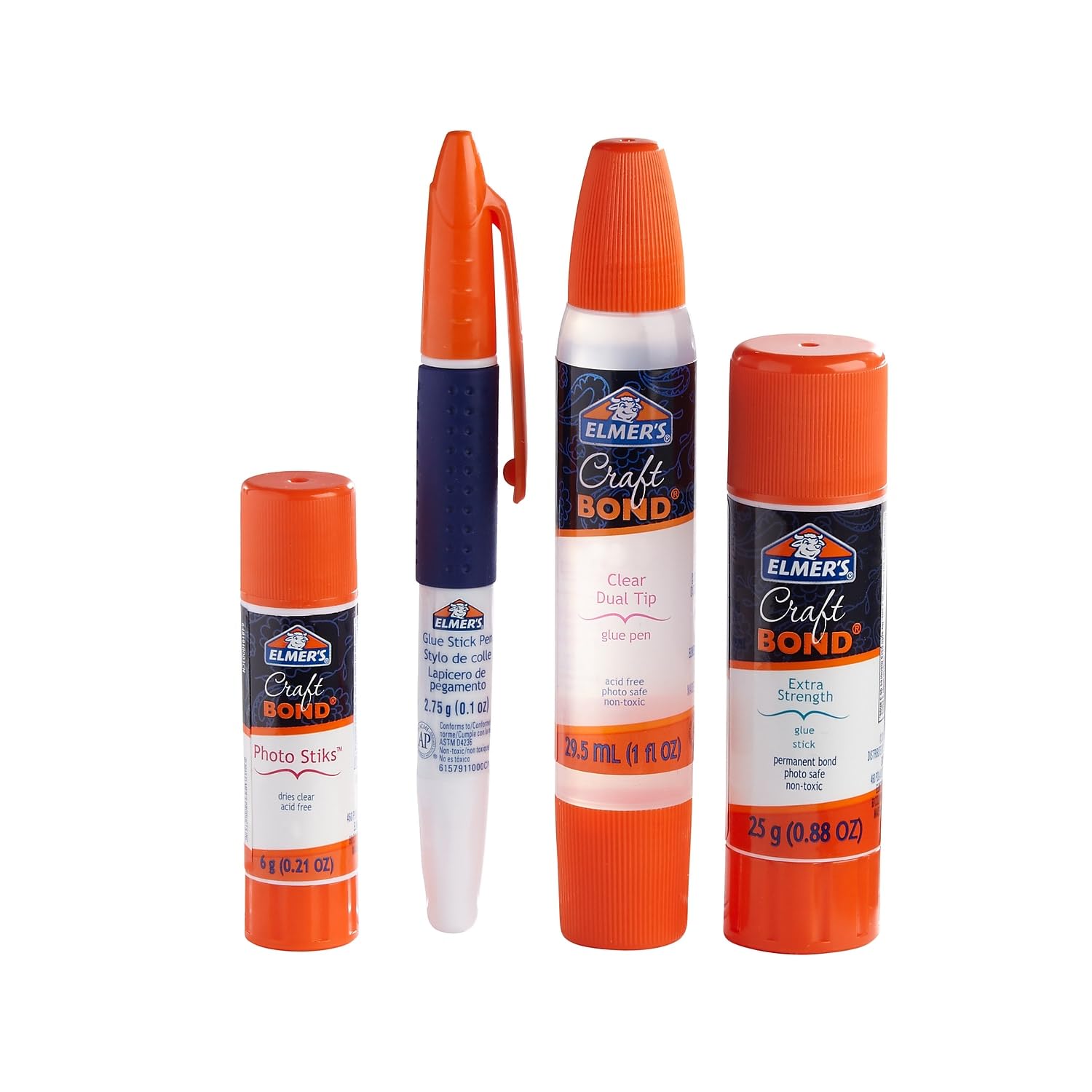 Elmer’s Craft Bond Scrapbook Glue Set, 4 Types of Craft Glue