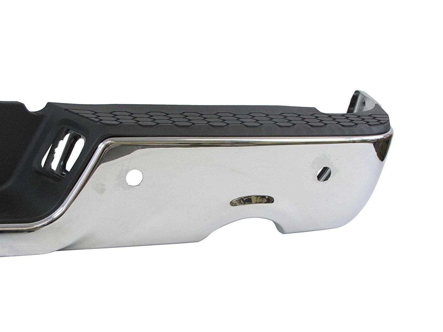 Mbi Auto - Steel Chrome, Complete Rear Step Bumper Assembly for 2009-2018 Dodge RAM 1500 W/Park 09-18, CH1103119