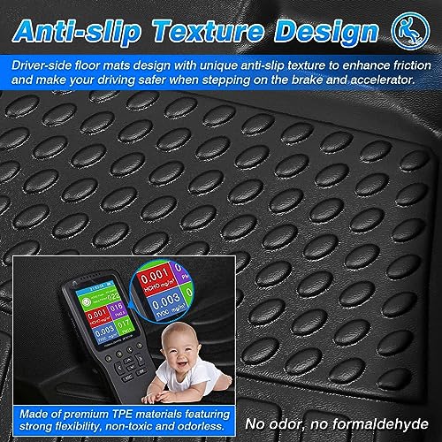 Cartist Floor Mats Custom Fit for Kia Stinger 2018-2023 2024 (AWD Models) Accessories All Weather Floor Liners Carpet Protection TPE Heavy Duty