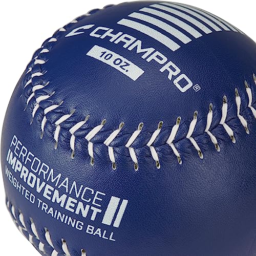 Champro Weighted Training Softballs - Leather Cover (10 oz.) (CSB7CS)