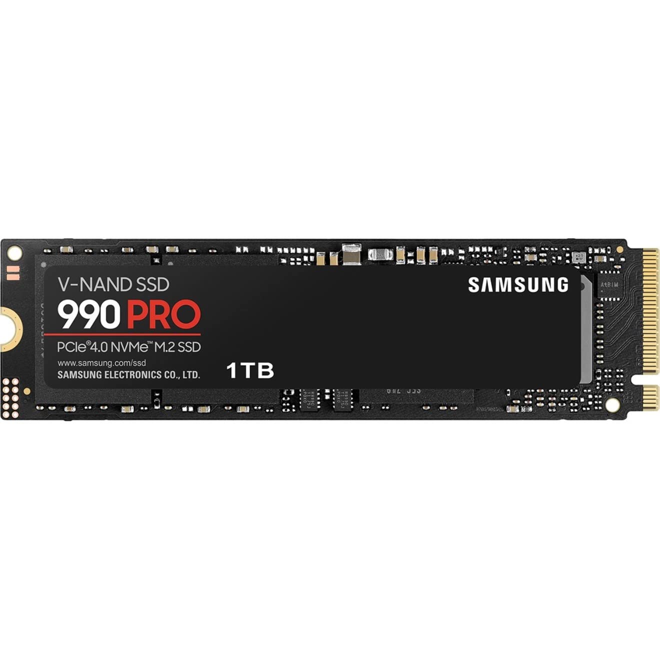 SAMSUNG 990 PRO SSD 1TB PCIe 4.0 M.2 2280 Internal Solid State Hard Drive, Seq. Read Speeds Up to 7,450 MB/s for High End Computing, Gaming, and Heavy Duty Workstations, MZ-V9P1T0B/AM