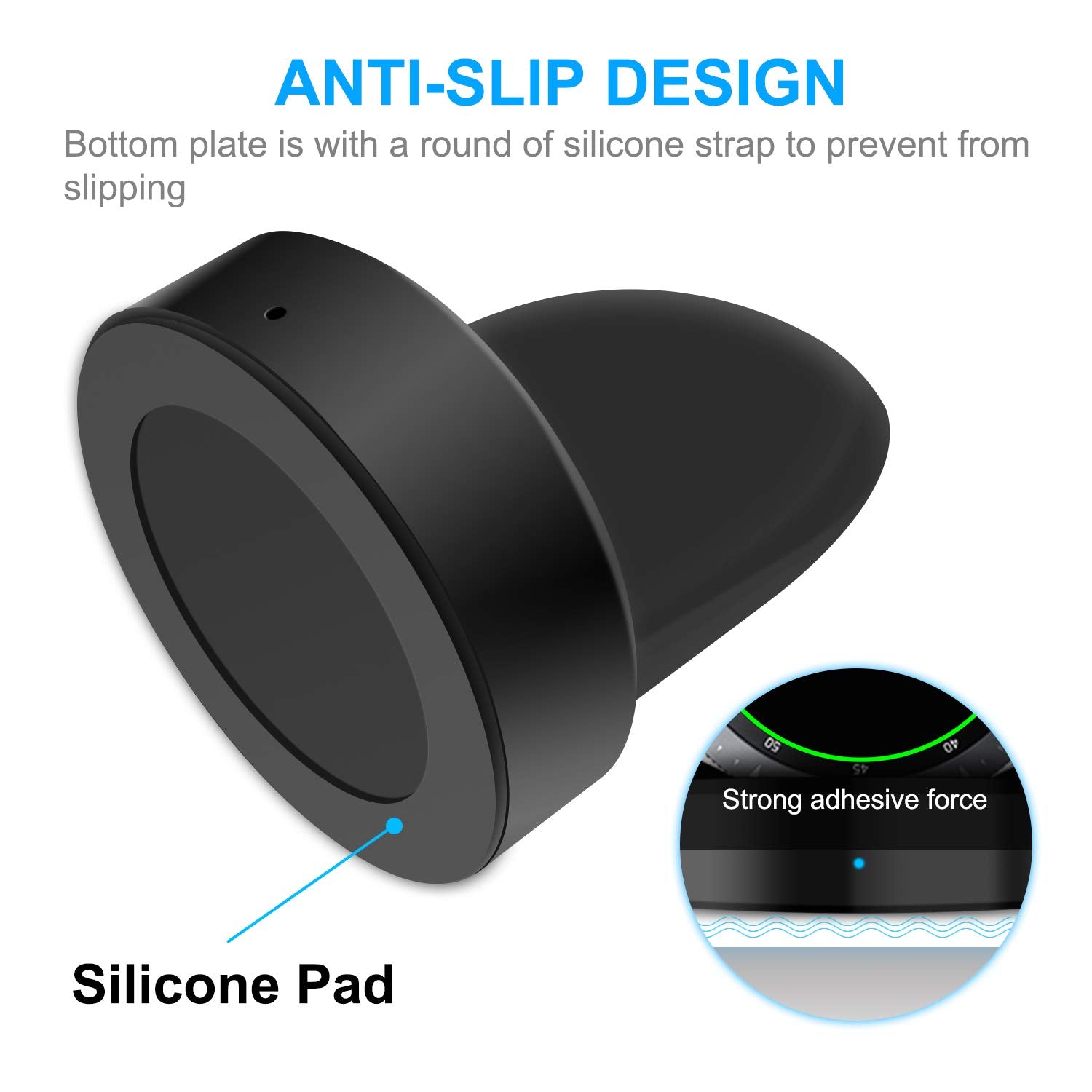 Charger Compatible with Samsung Galaxy Watch 42mm/46mm, Upgraded Charging Cradle Dock for Galaxy Watch SM-R800/R810/R815 Smart Watch Charger (Not for Active), Black