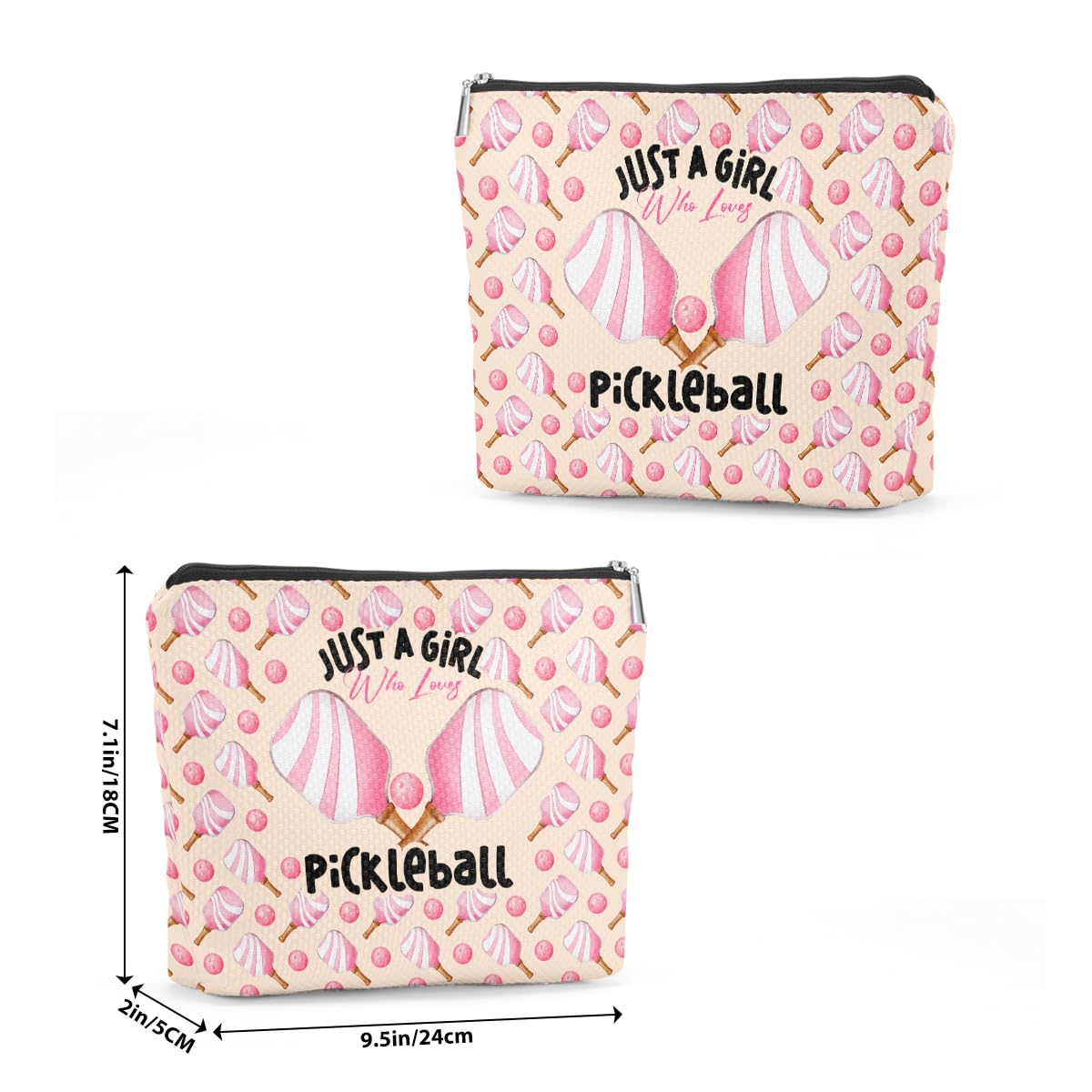 Pickleball Gifts Pickleball Accessories Funny Makeup Bag Pickleball Cosmetic Bag Pickleball Coach Gifts for Women Girls Best Friend Pickleball Sports Player Travel Organizer Graduation Birthday Gifts