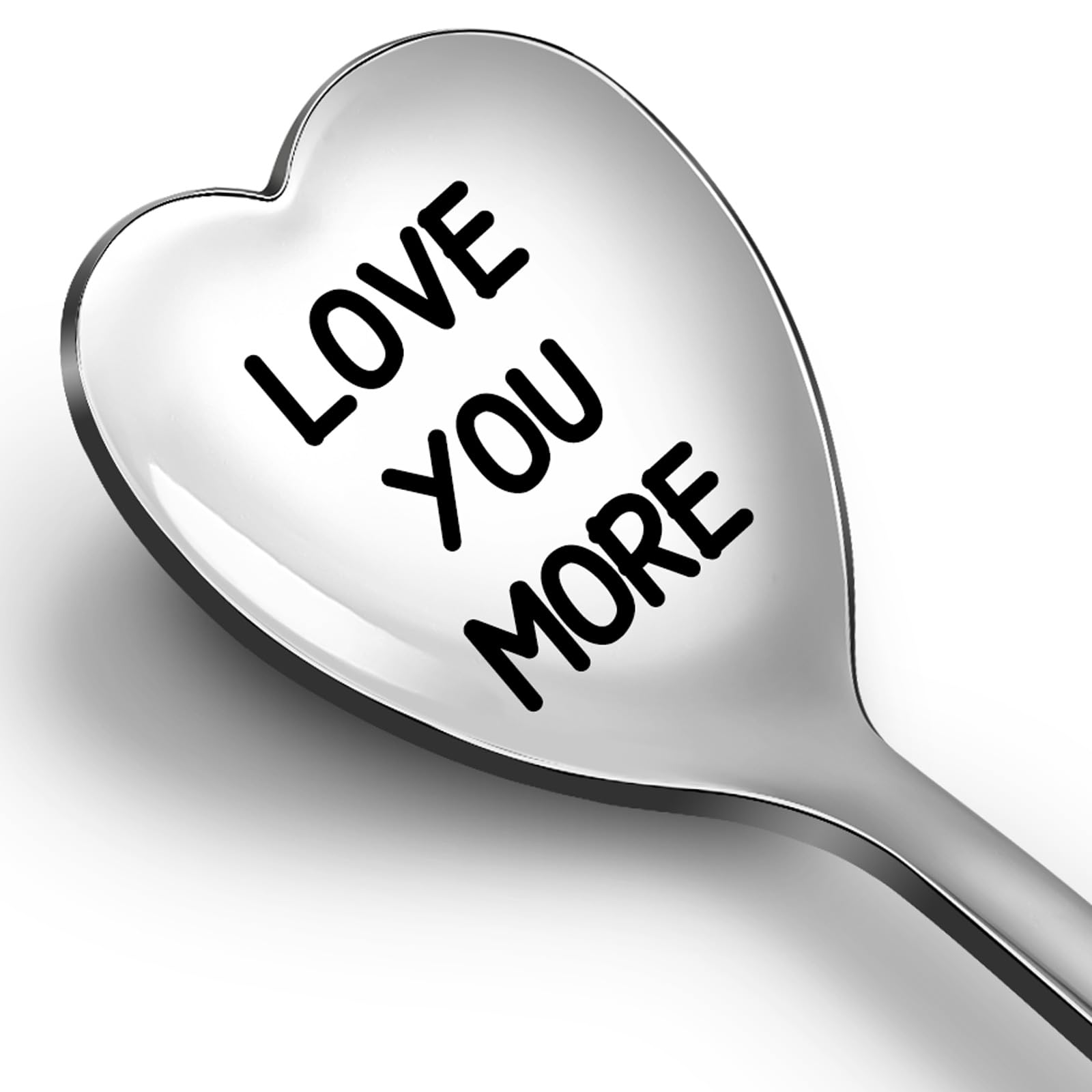 Valentines Day Gifts for Him Her Boyfriend Girlfriend - Love You More Spoon Unique Gifts for Husband Wife Men Women Anniversary Birthday