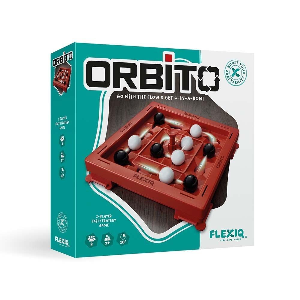 Orbito Board Game - Strategy Game for Kids and Adults, Fun Family Game Night Entertainment, Ages 7+, 2 Players, 10-Minute Playtime, Made by FlexiQ