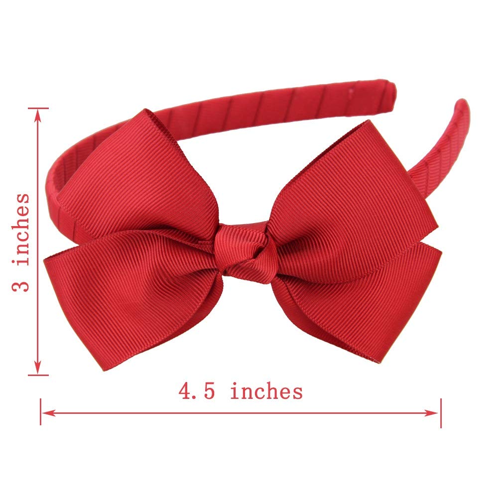 7Rainbows Fashion Cute Black Bow Headband for Girls Toddlers.