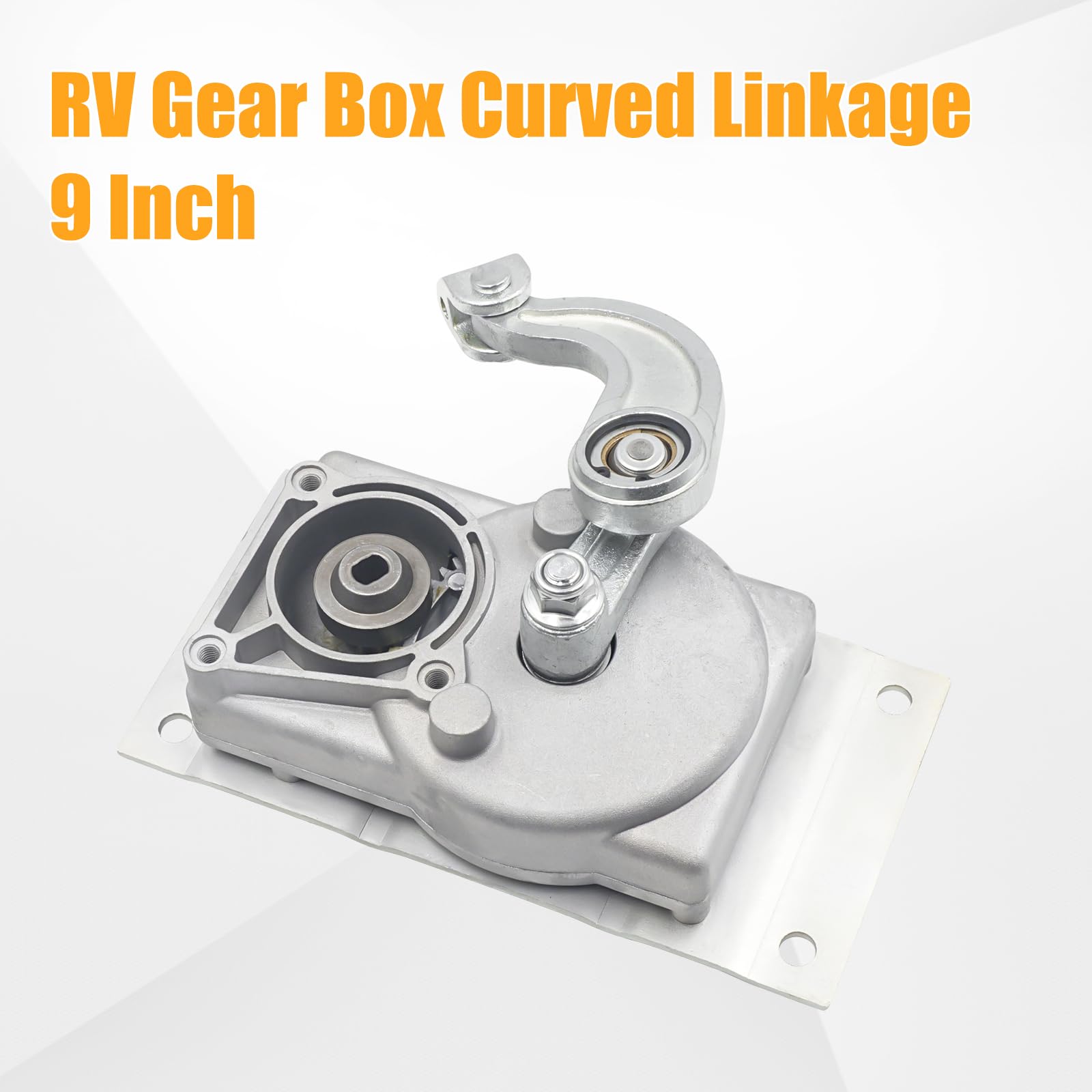 379160 RV Gear Box Curved Linkage 9 Inch for Kwi-kee 22 23 28A 30 32 33 34 35 36 38 40 Series Electric Steps 1104425 Grey