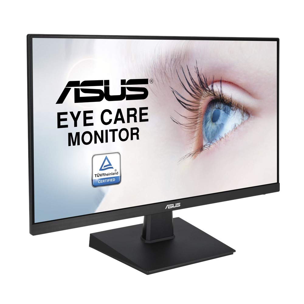 ASUS VA24EHE 23.8” Monitor 75Hz Full HD (1920x1080) IPS Eye Care HDMI D-Sub DVI-D,Black