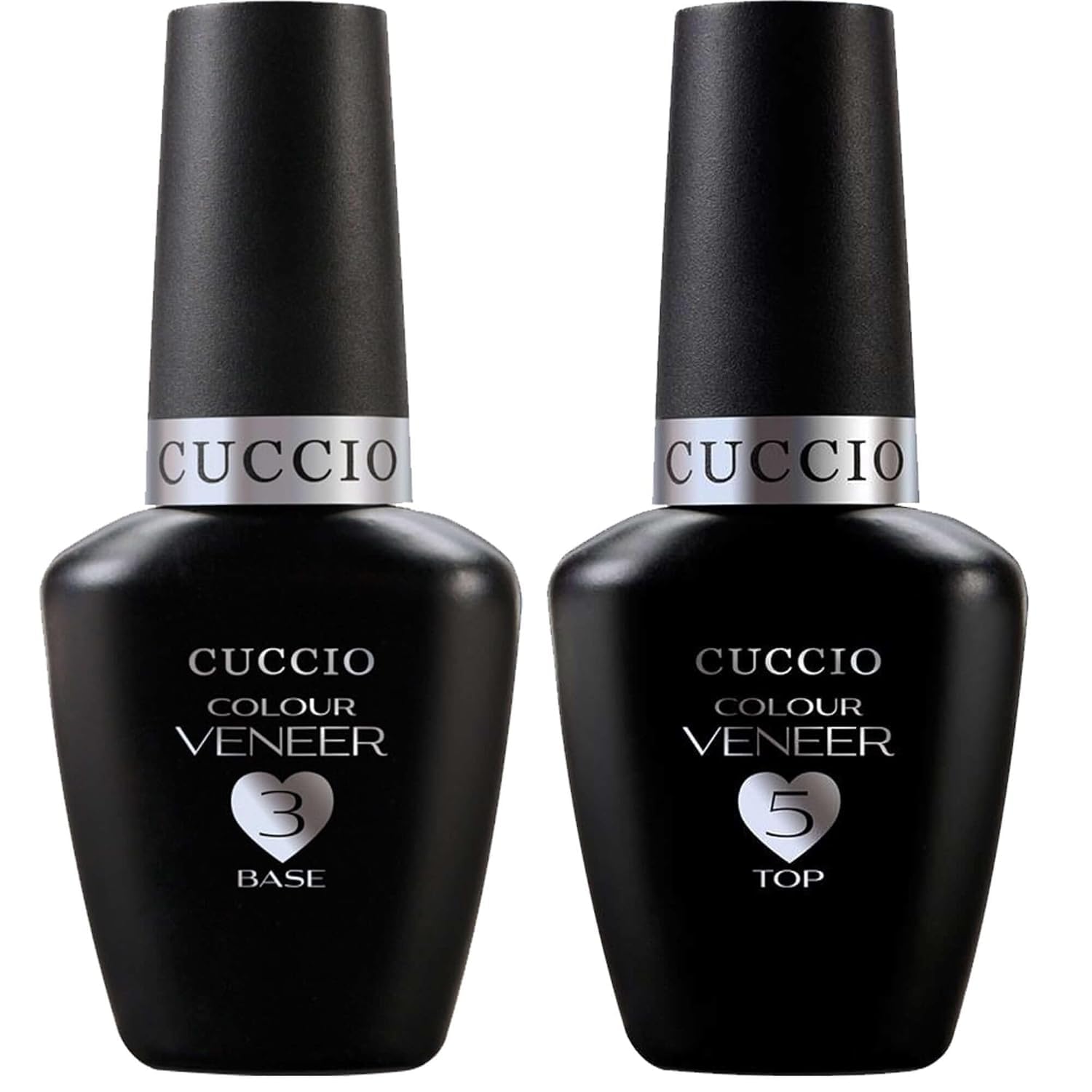 Cuccio Veneer Treatment Pack – Complete LED/UV Gel Polish System, Includes Prep, Fuse, Base, and Top Coat, 13 mL Each