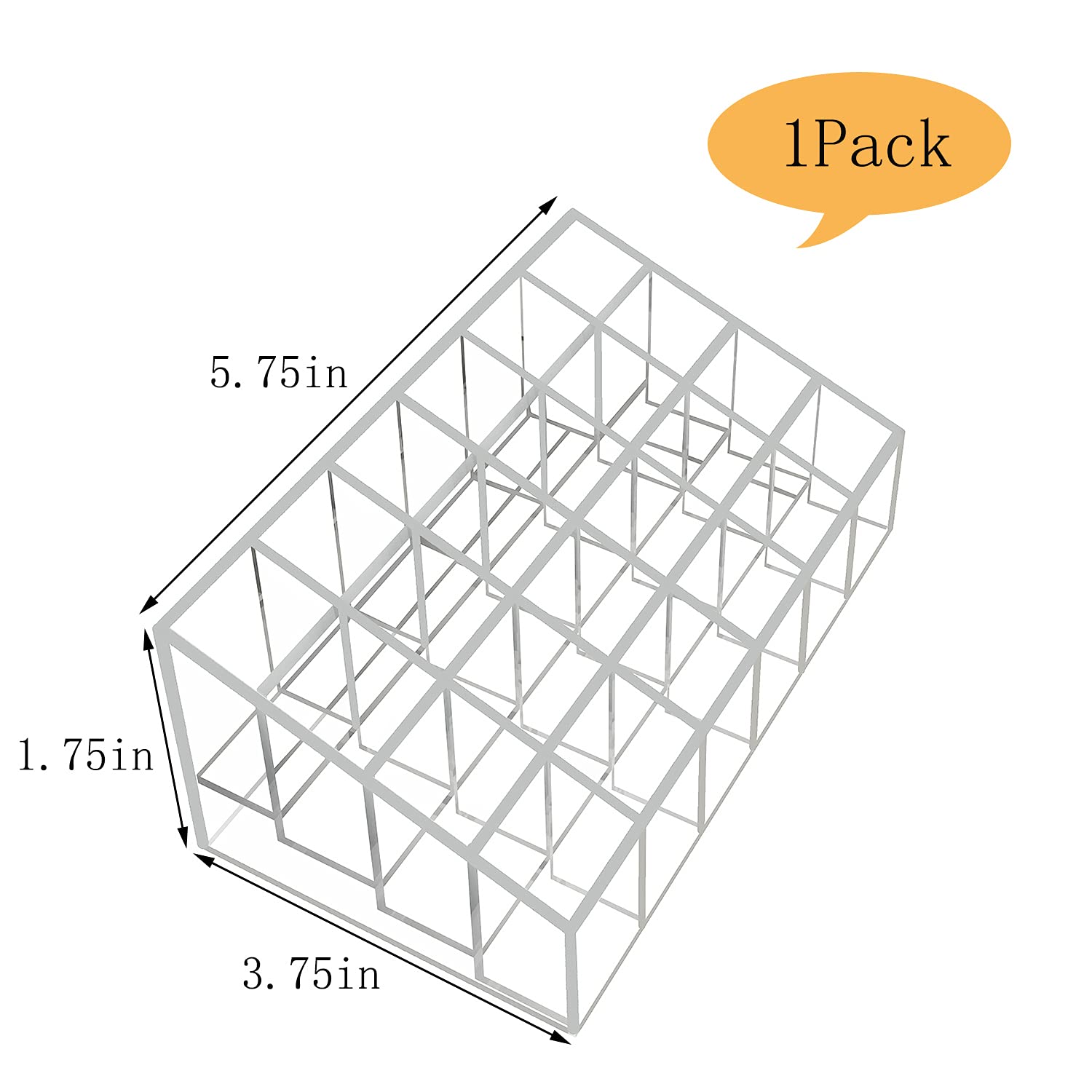 XINGLIAN 24 Slot Clear Lipstick Holder Lipstick Organizer for Lipstick, Bottles