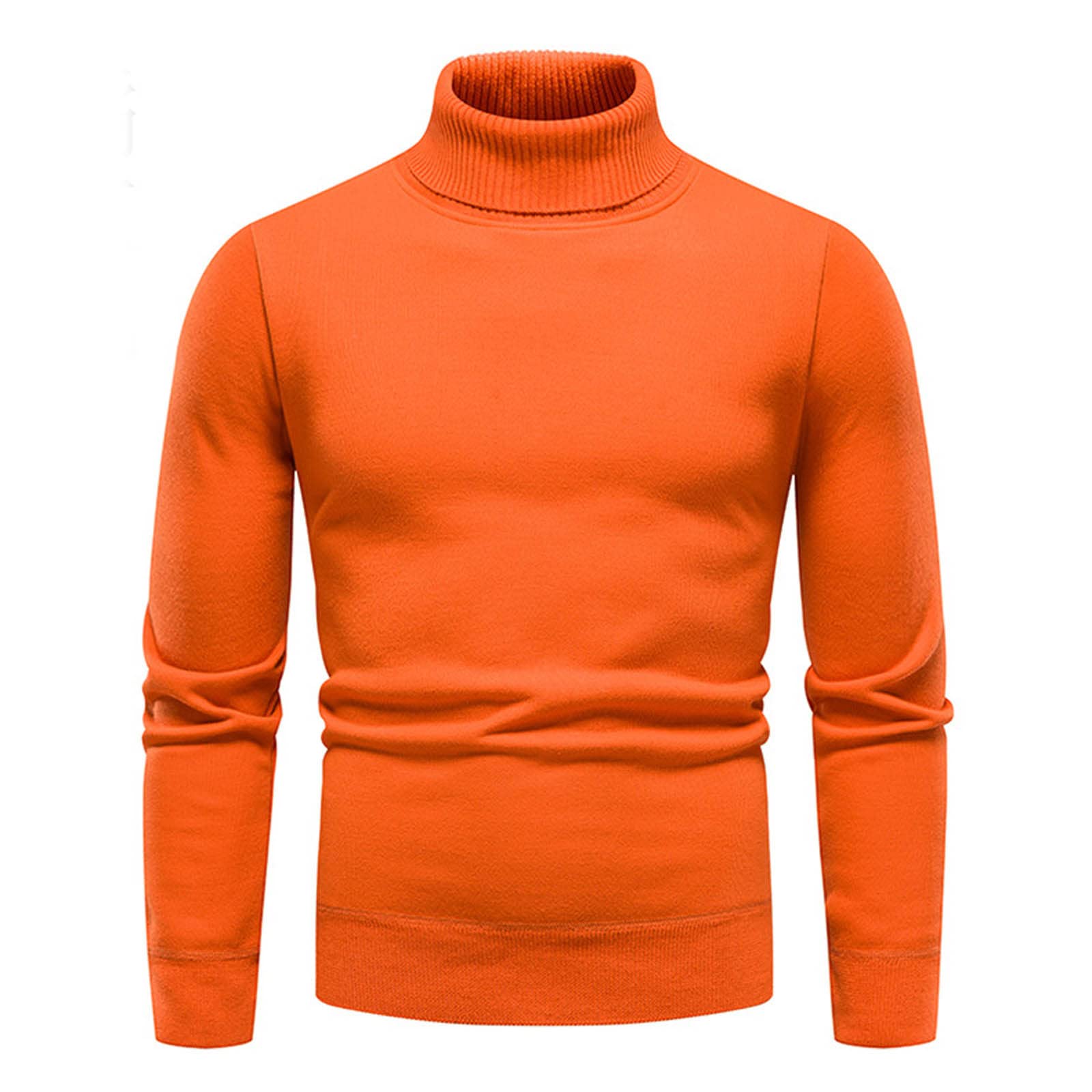 J-831 Burnt Orange Crochet Thermal Cable Knit Plain Going Out for Man Fall Winter Crewneck Spandex Sweater Slimming Tunic Mens 2025 Clothing Trendy Country Concert Y2K 0Q 4XL