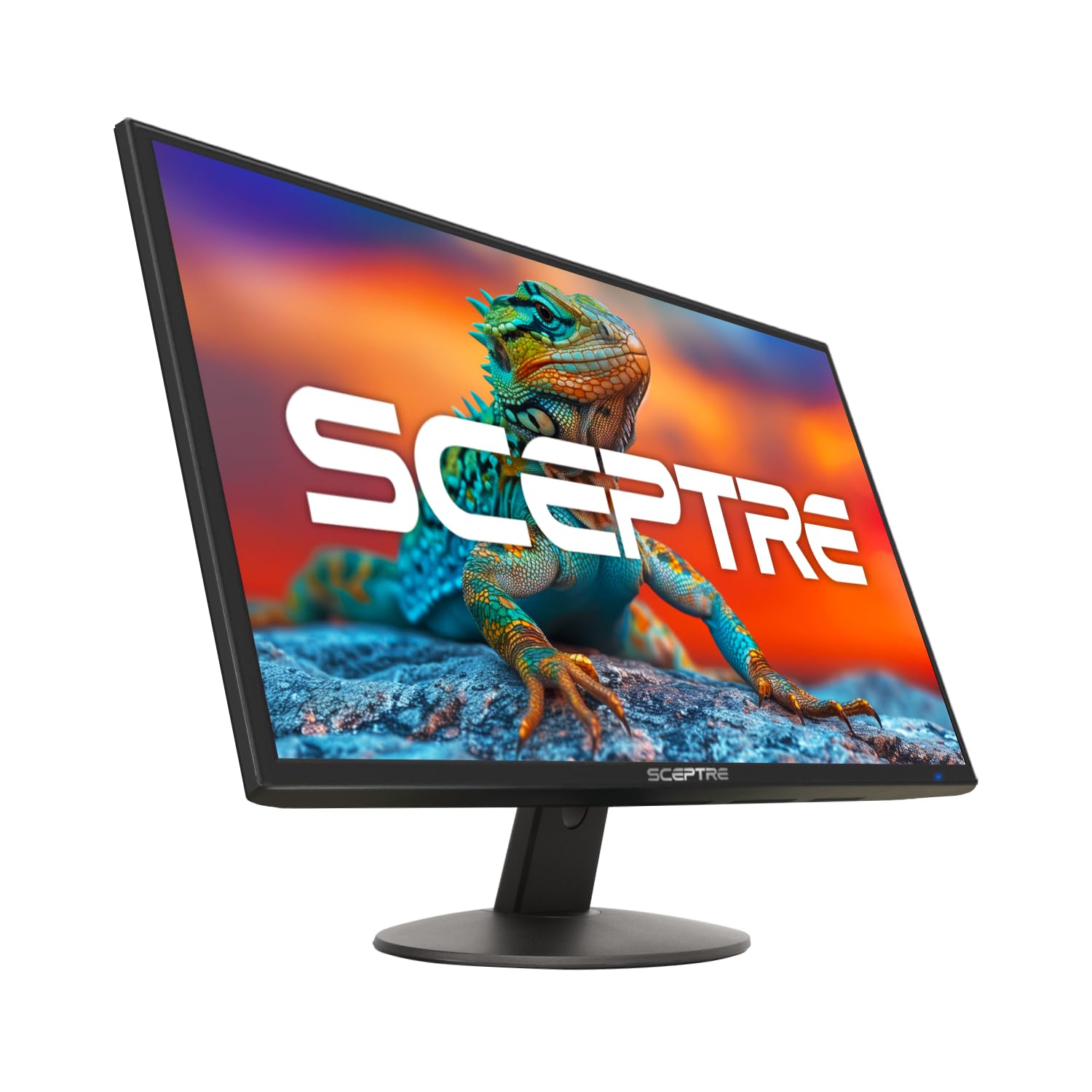 Sceptre 22 inch 75Hz 1080P LED Monitor 99% sRGB HDMI X2 VGA Build-In Speakers, Machine Black (E225W-19203R series)