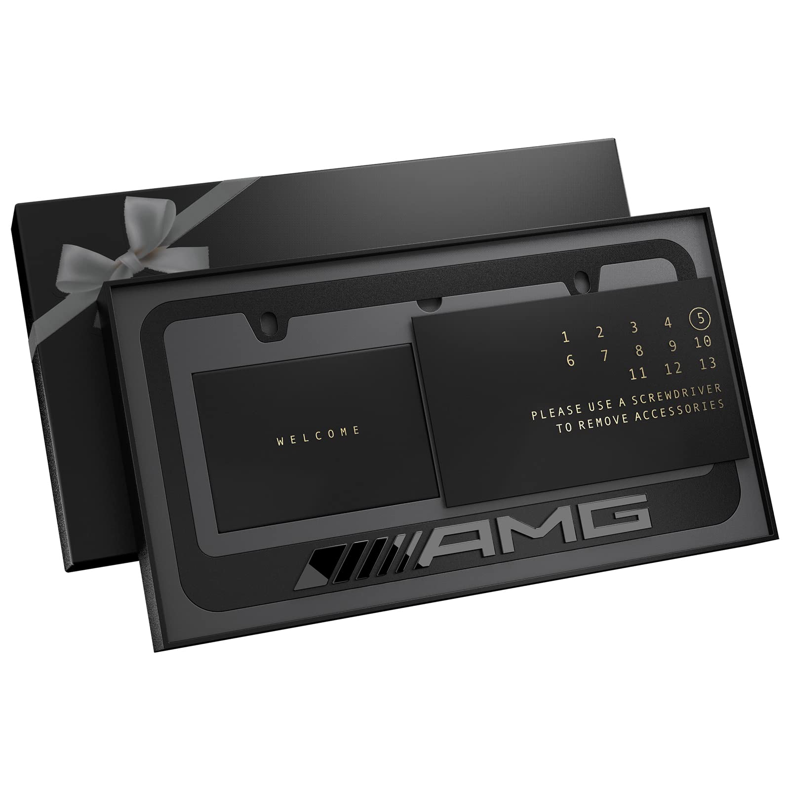 Black License Plate Frame for AMG