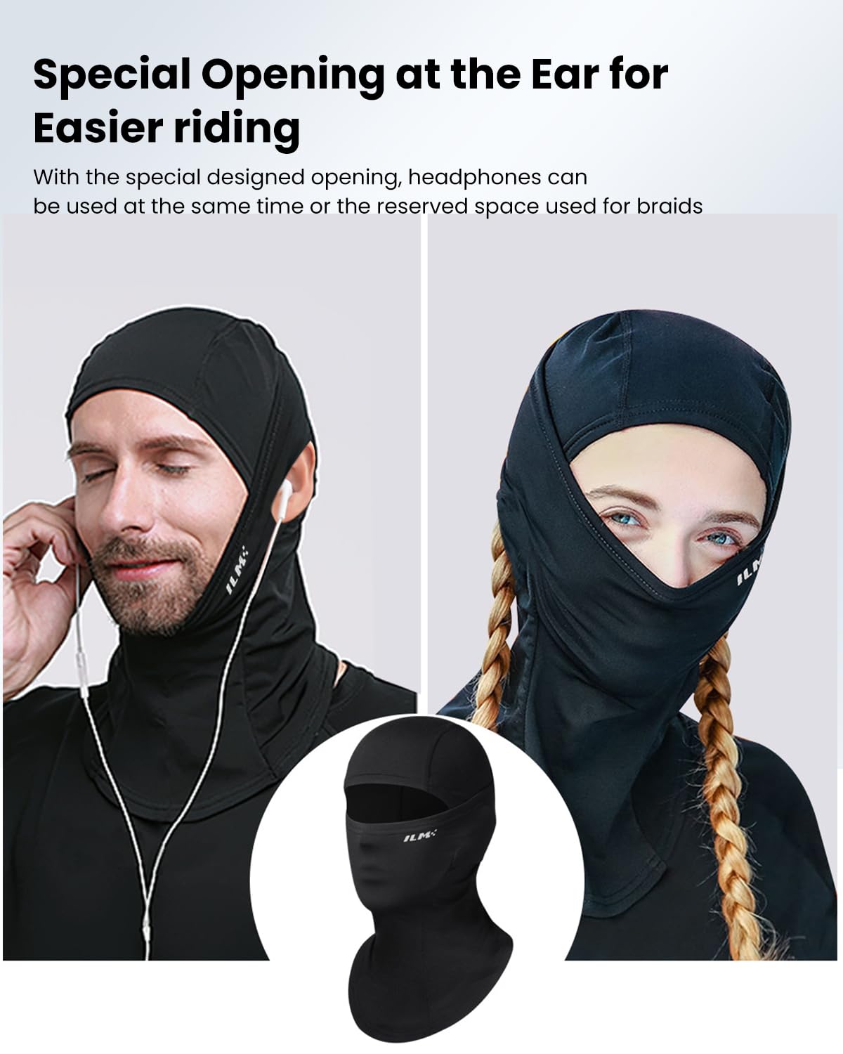 ILM Motorcycle Balaclava Face Mask for Ski Snowboard Cycling Working Men Women Cold Weather Snow Mask