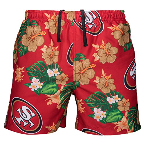 foco NFL Mens Floral Swimming Trunks - XXL