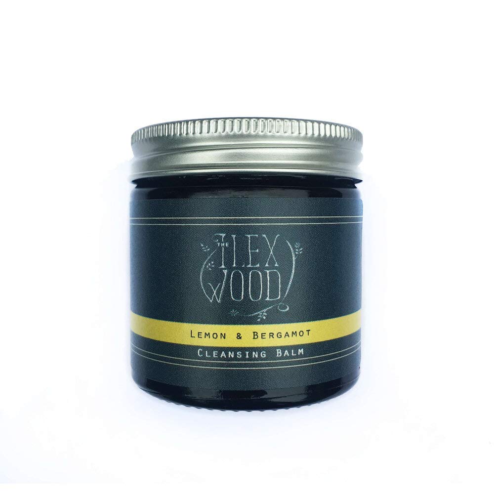 The Ilex Wood - Lemon and Bergamot Cleansing Balm - Face Care Cleansing, Moisturising and Make up Remover. 100% Natural, Vegan, Cruelty Free, Plastic Free, Handcrafted in the UK - 60ml