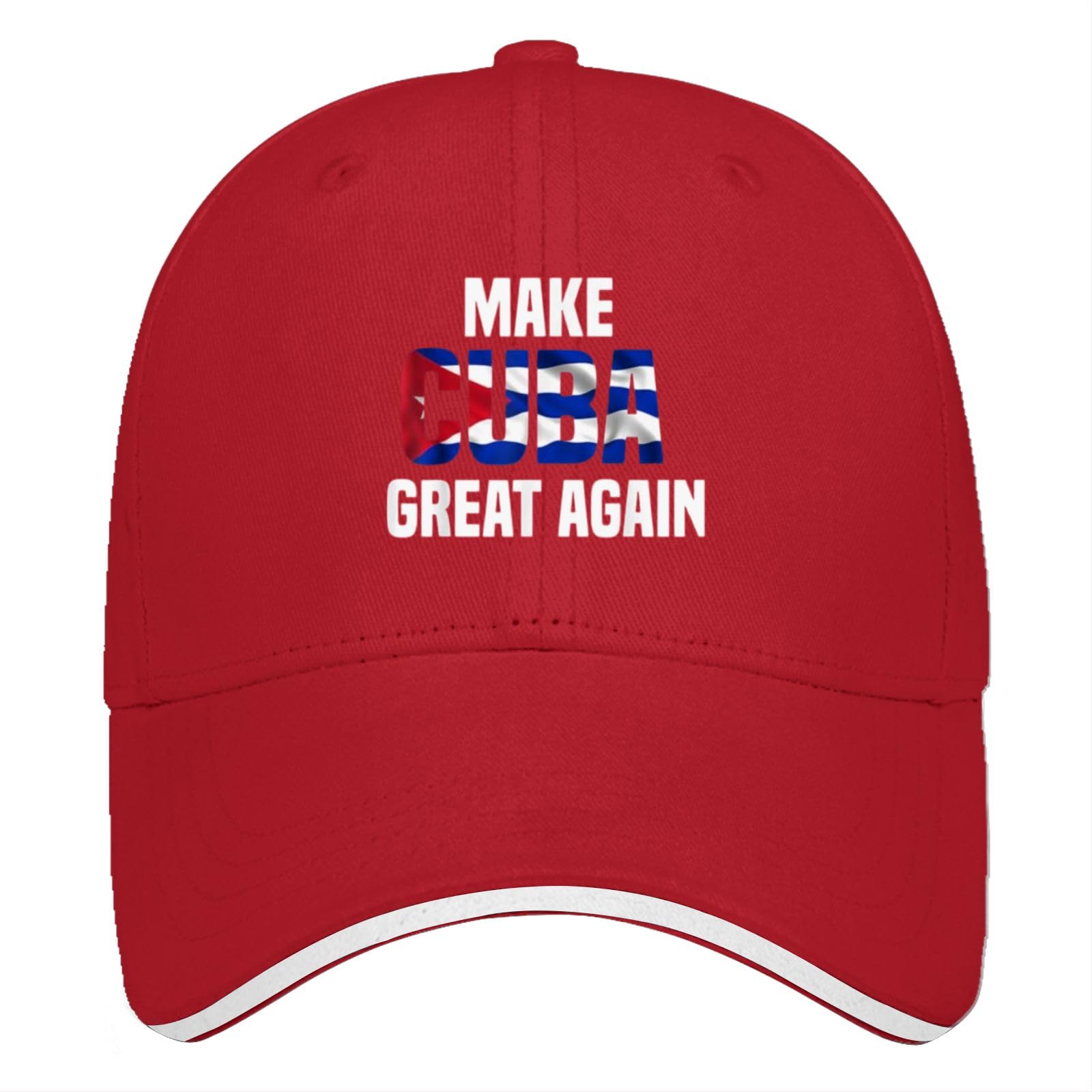 liabiliies Make Cuba Great Again Hat for Women Baseball Hat Funny Birthday Gifts for Men Red