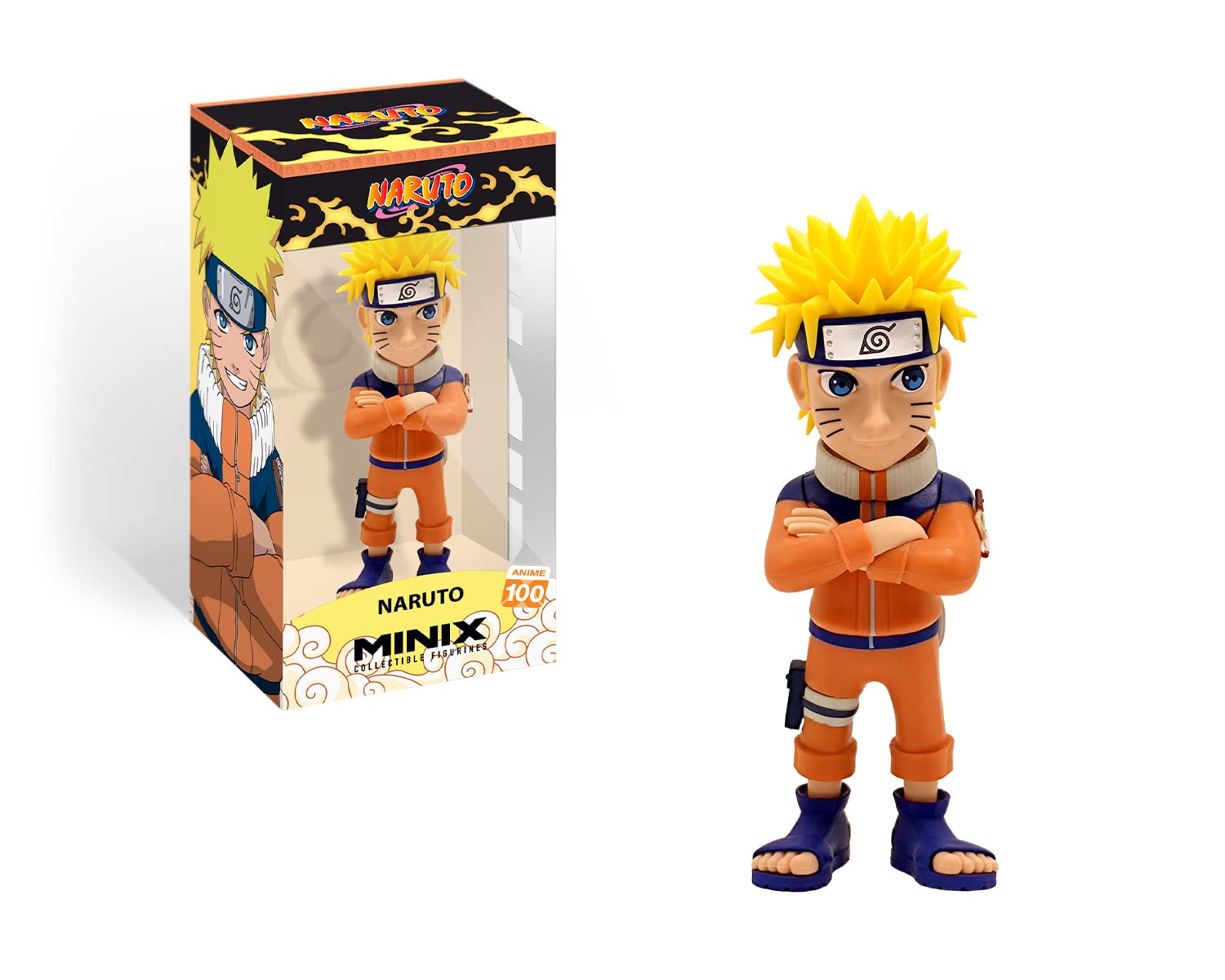 Mego Naruto: Naruto Uzumaki MINIX Vinyl Figure, único, Multicolor