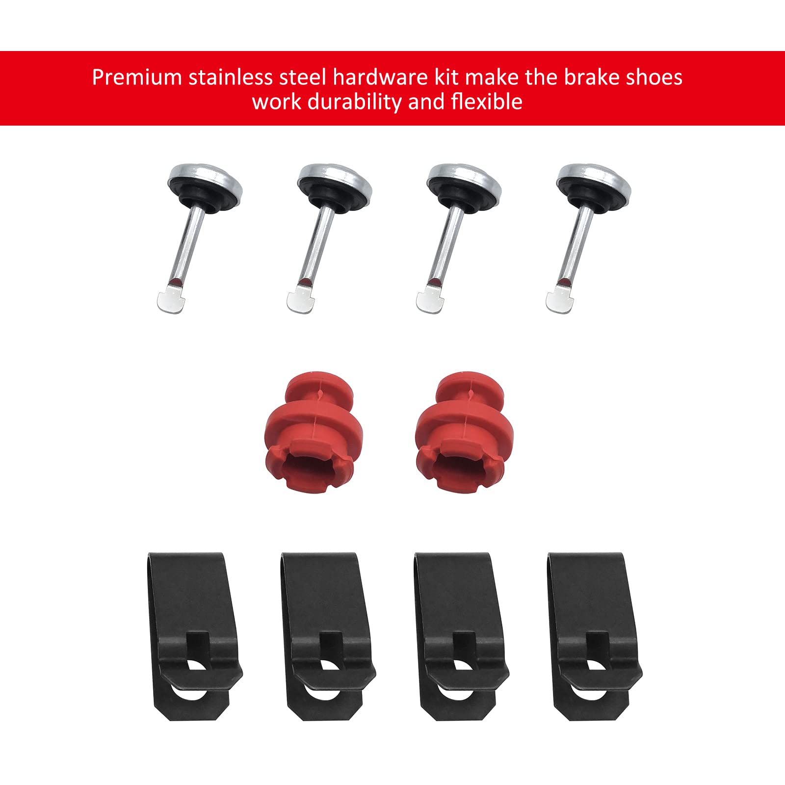 Front Brake Wheel Cylinders Shoes Kit for Honda TRX300 TRX300FW Fourtrax 300 4x4 1988-2000 (Left&Right),OEM# 45330-HC5-006 45310-HC5-006 06450-HC5-900