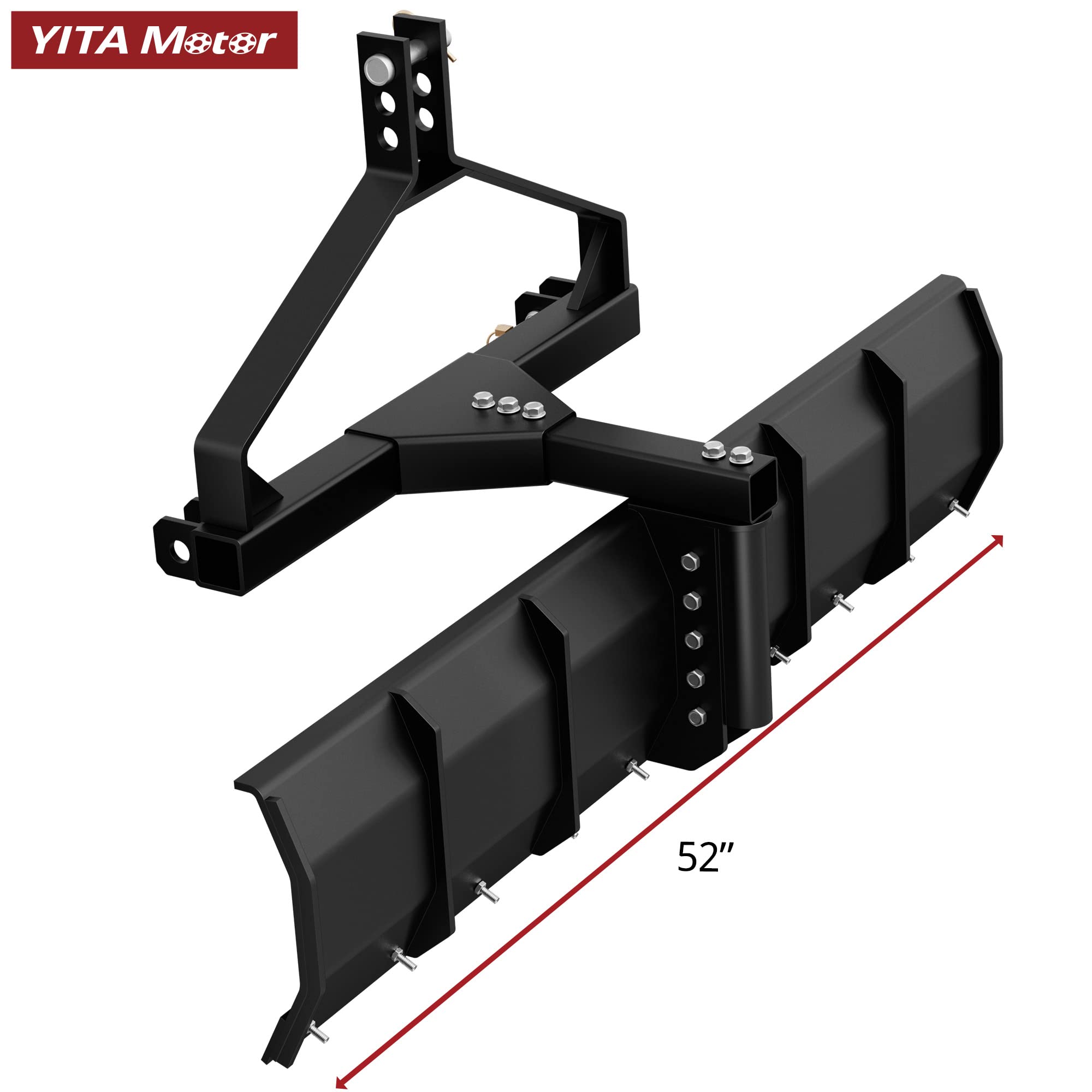 YITAMOTOR 52" Heavy Duty Scrape Blade for Cat-1 Tractors