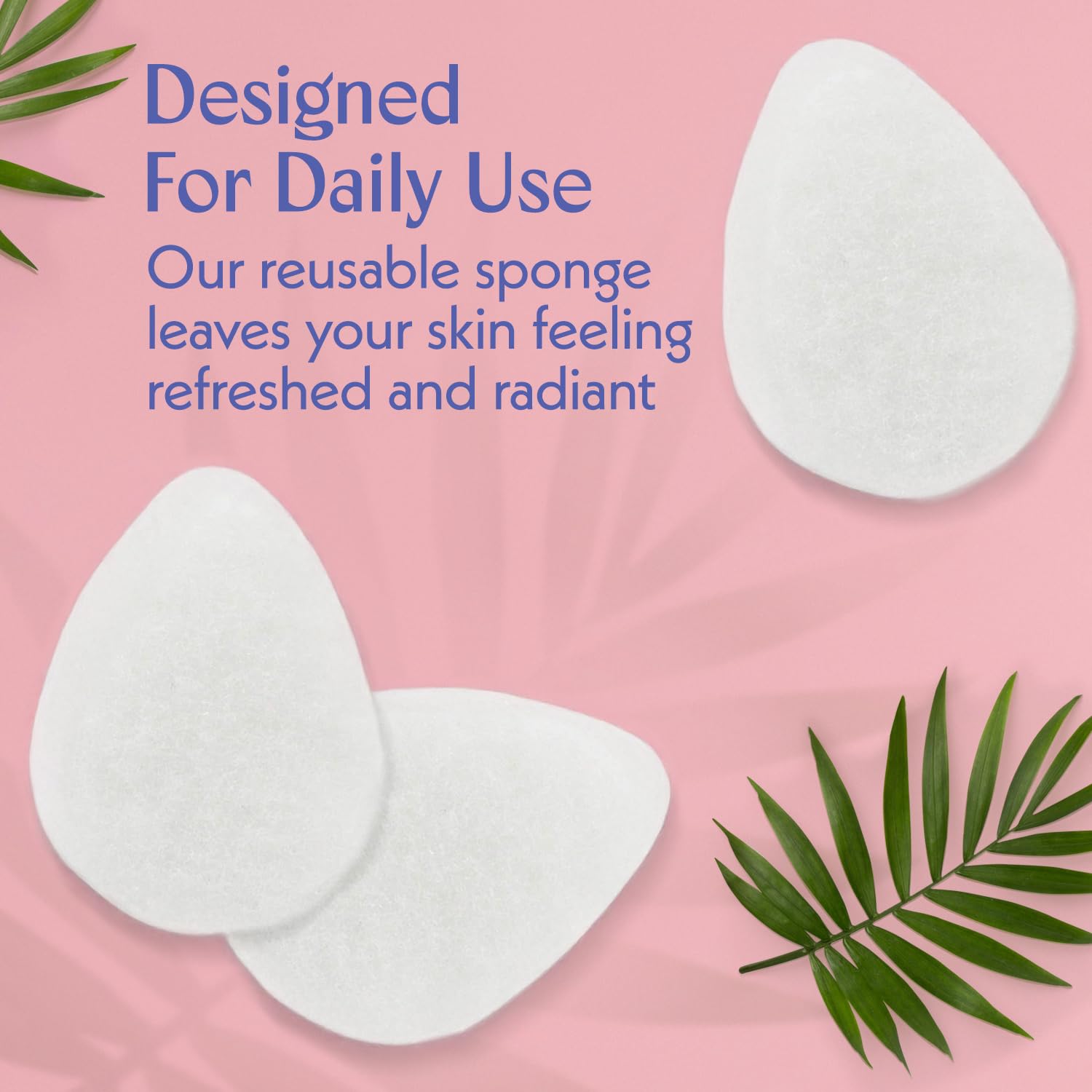 [12 Pack] Regular Exfoliating Facial Sponge for Face - Daily Cleansing Face Scrubber - Exfoliating Pads - Puf for Removing Makeup, Dirt, and Dead Skin - Reusable Face Pads Buf Dirt Away