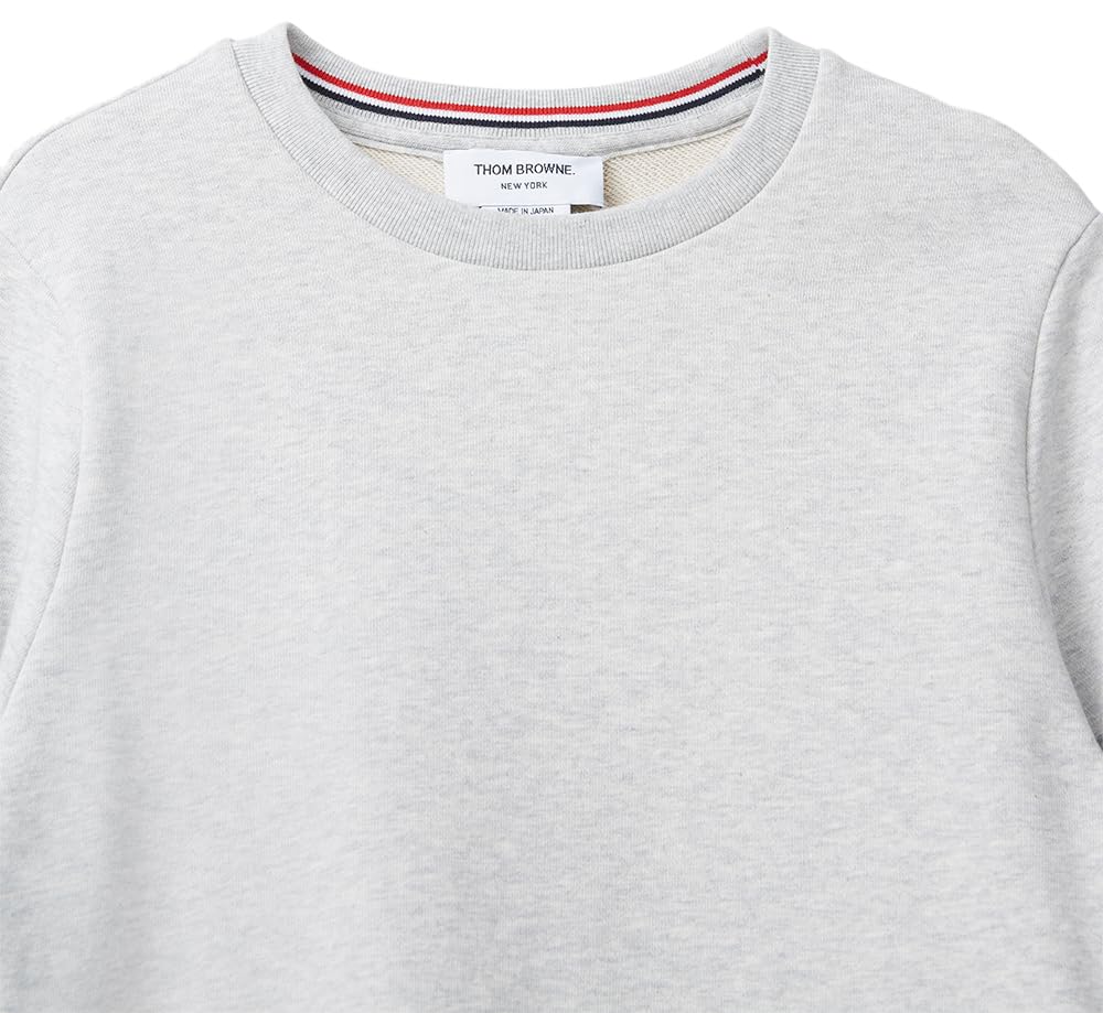 Thom Browne, Men's Crew Neck Sweatshirt, X-Large, Grey