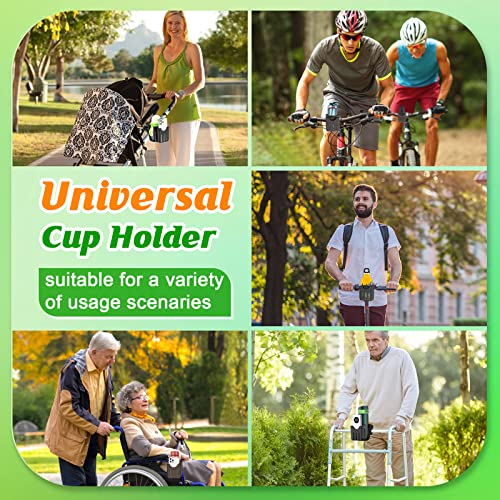 Guiseapue 2 Packs Stroller Cup Holder, Universal Cup Holder for Stroller, Bike, Wheelchair, Walker, Scooter, Stroller Accessories for Uppababy, Nuna, Bugaboo, Doona, Gifts for Women, Mom, Men