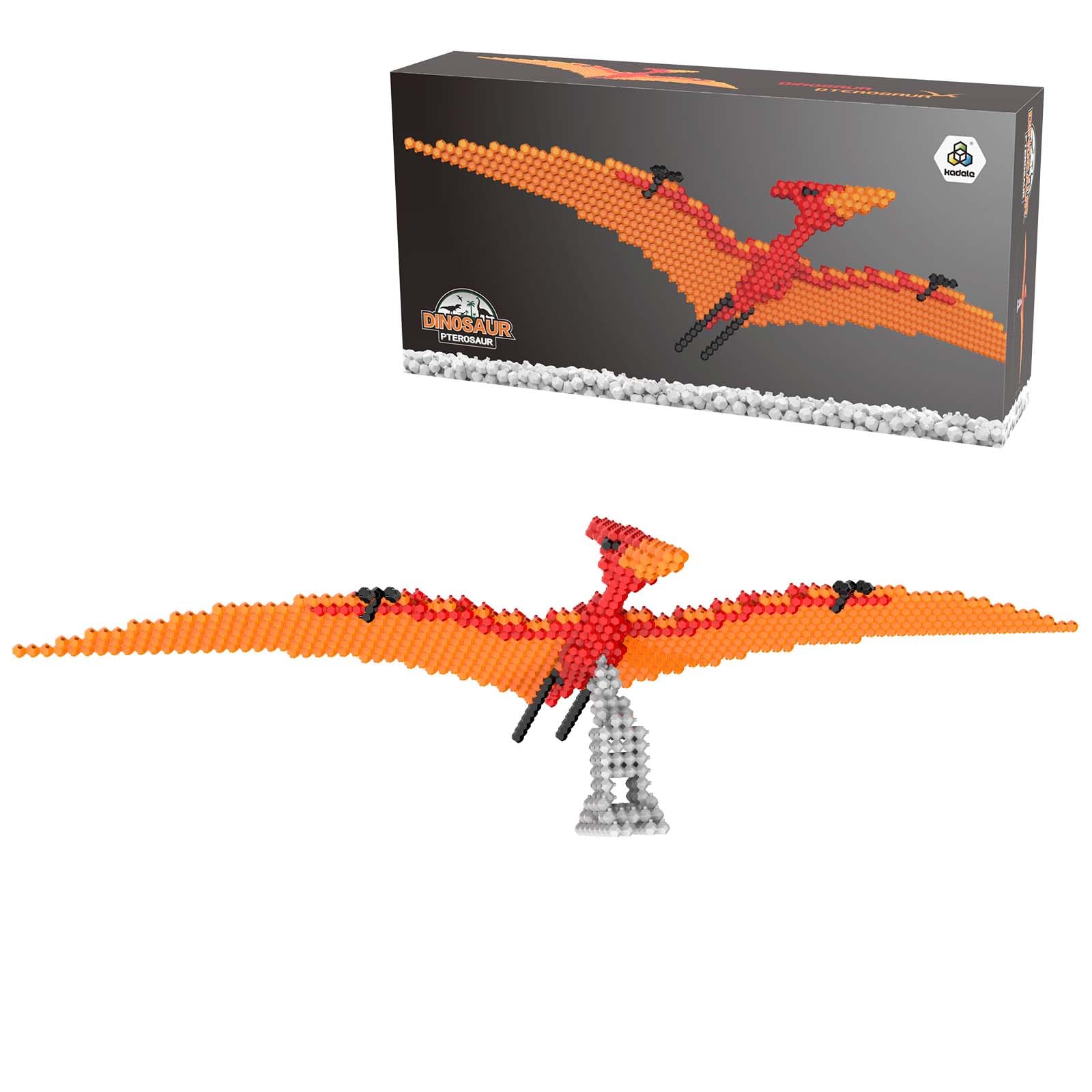 KADELE Fun Dinosaur Building Set 421PCS, Pterosaur Creative Educational Toys Boys Girls 8+, Animal Figures Building Kit Model Jurassic Dino Blocks Toy Dispaly Present for Kids & Adults