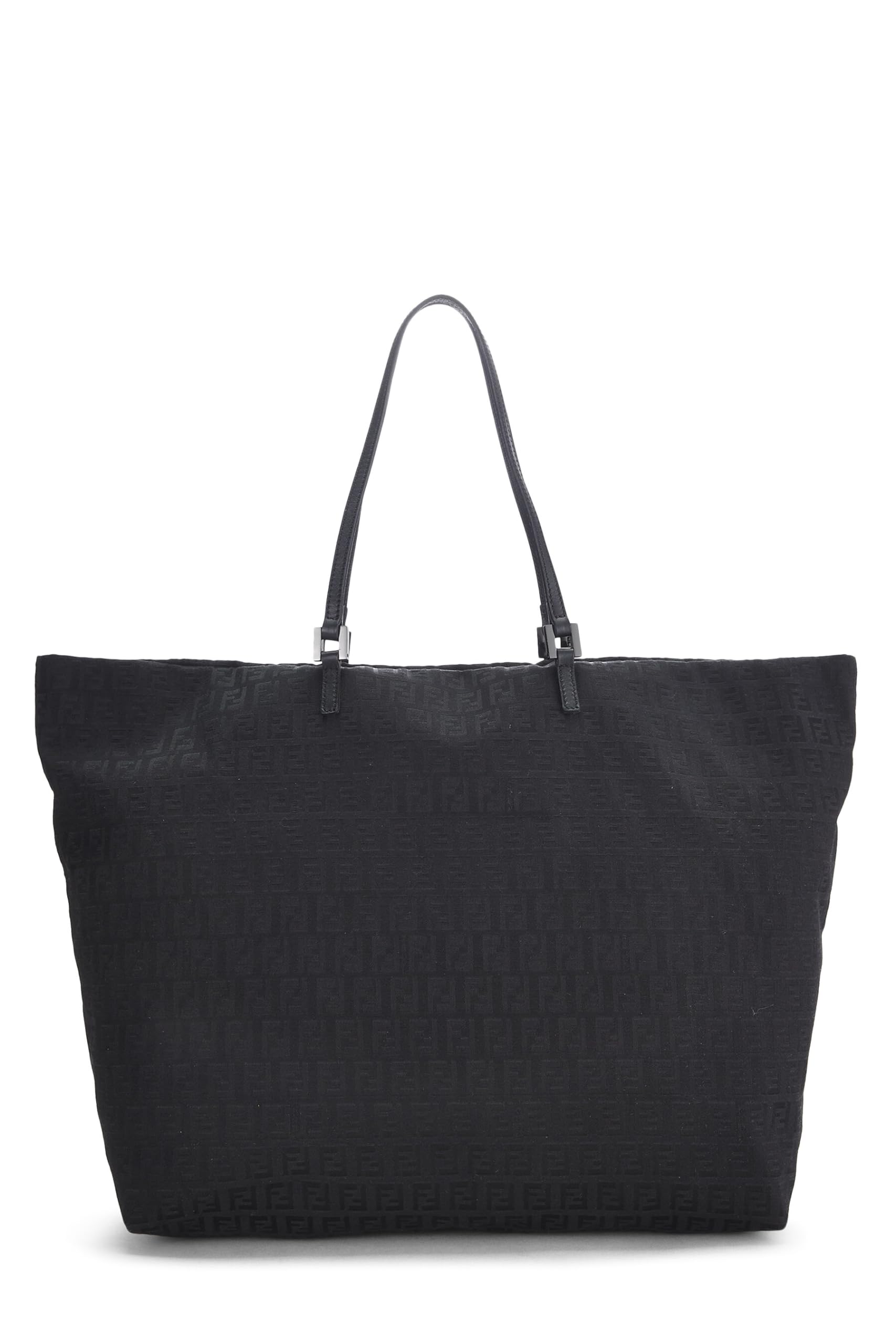 Fendi, Pre-Loved Black Zucchino Canvas Tote, Black