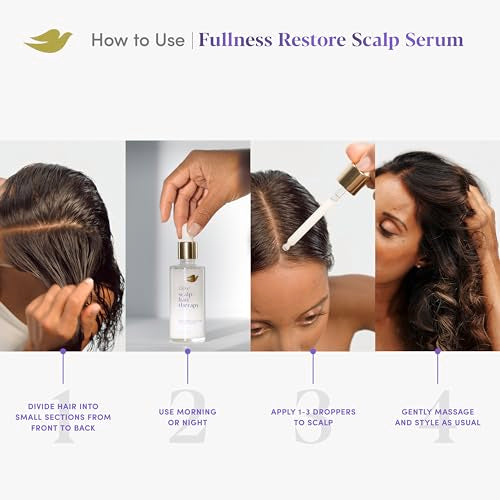 Dove Density Boost Serum with Vitamin B3, Zinc and 0% Sulfates - Hair Fullness Restorer for Visibly Boosting Hair Density, 2 oz