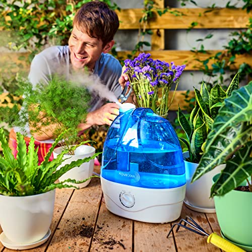 AquaOasis® Cool Mist Humidifier (2.2L Water Tank) Quiet Ultrasonic Humidifiers for Bedroom & Large room - Adjustable -360 Rotation Nozzle, Auto-Shut Off, Humidifiers for Babies Nursery & Whole House